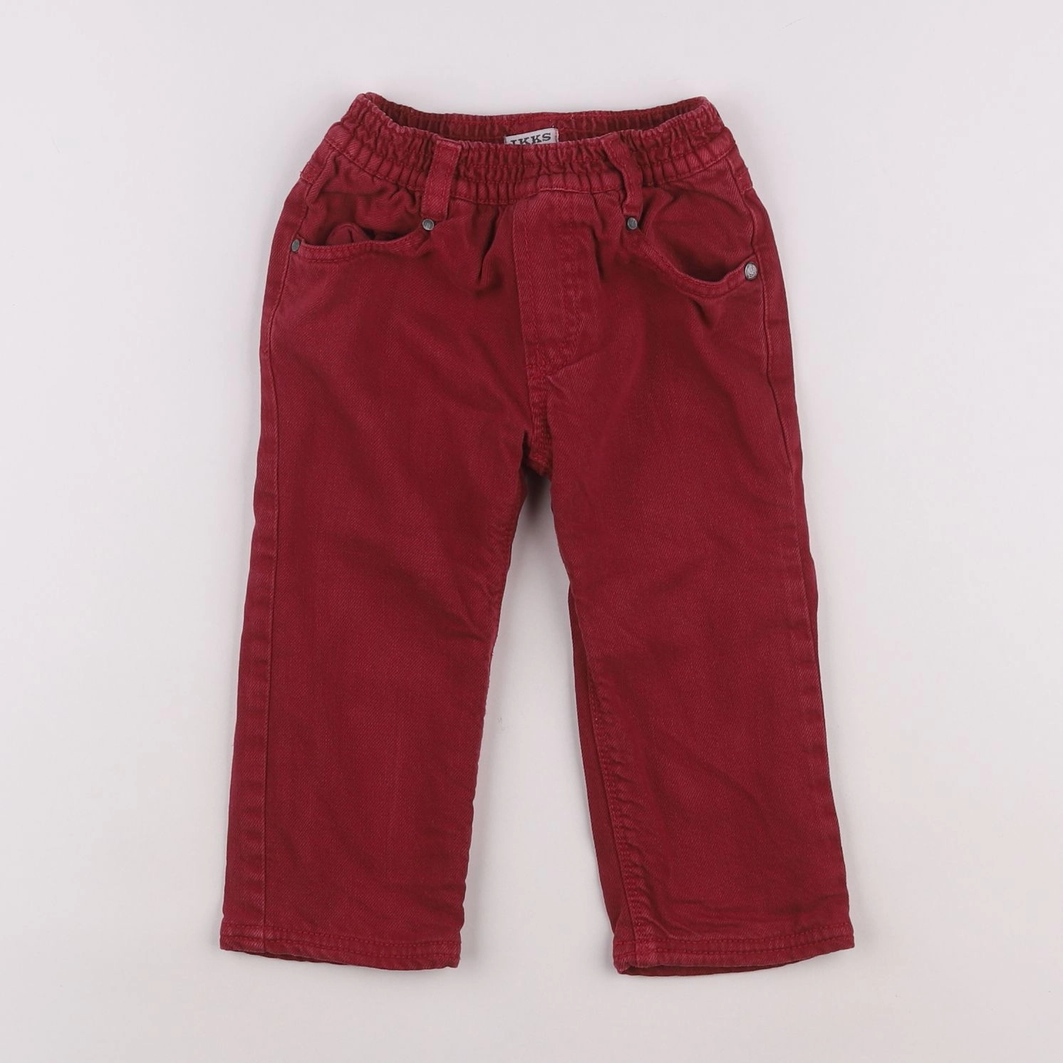 IKKS - jean rouge - 18 mois