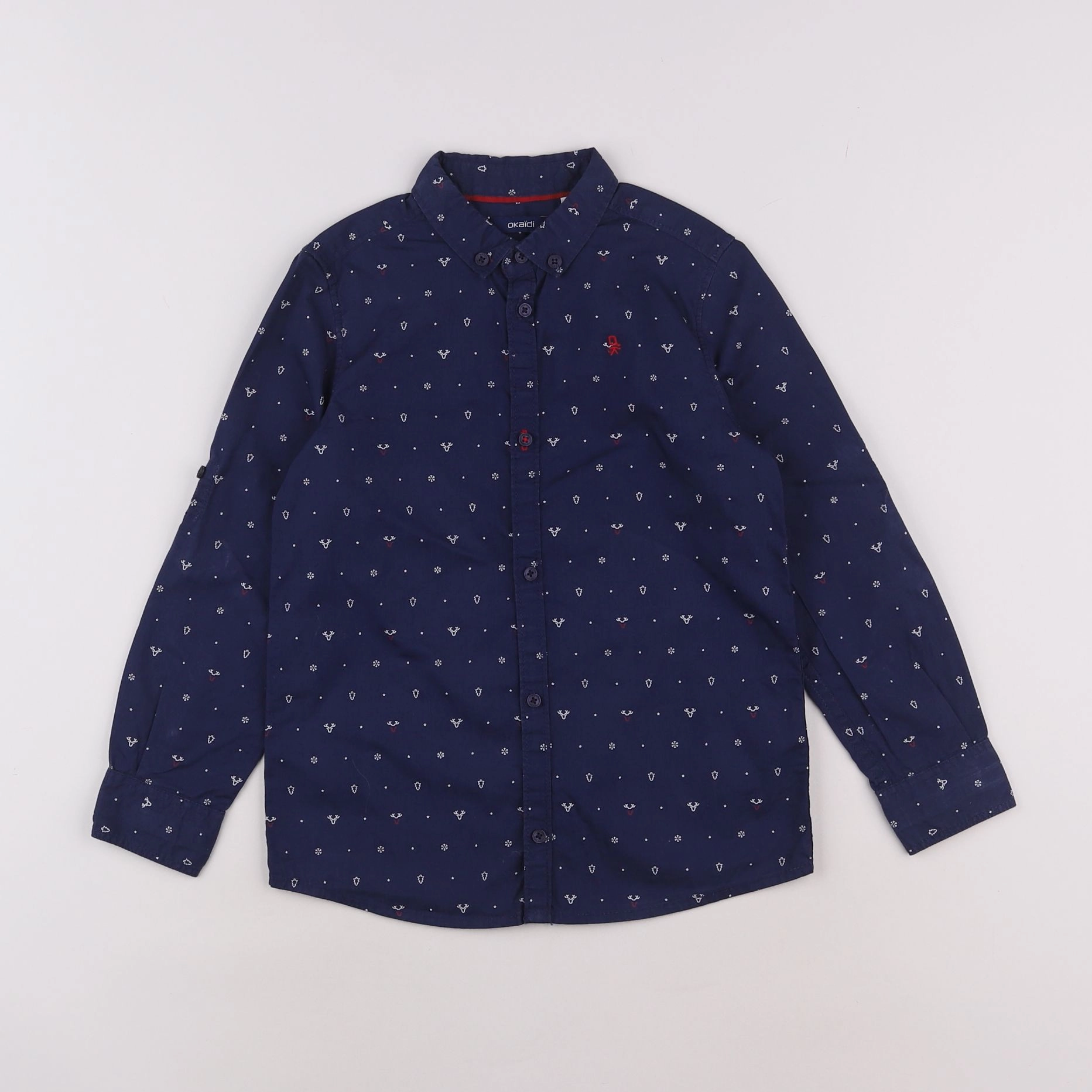 Okaidi - chemise bleu - 6 ans