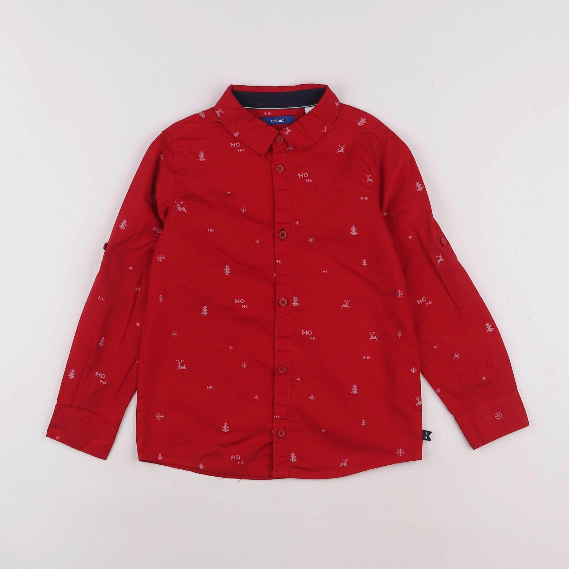 Okaidi - chemise rouge - 6 ans