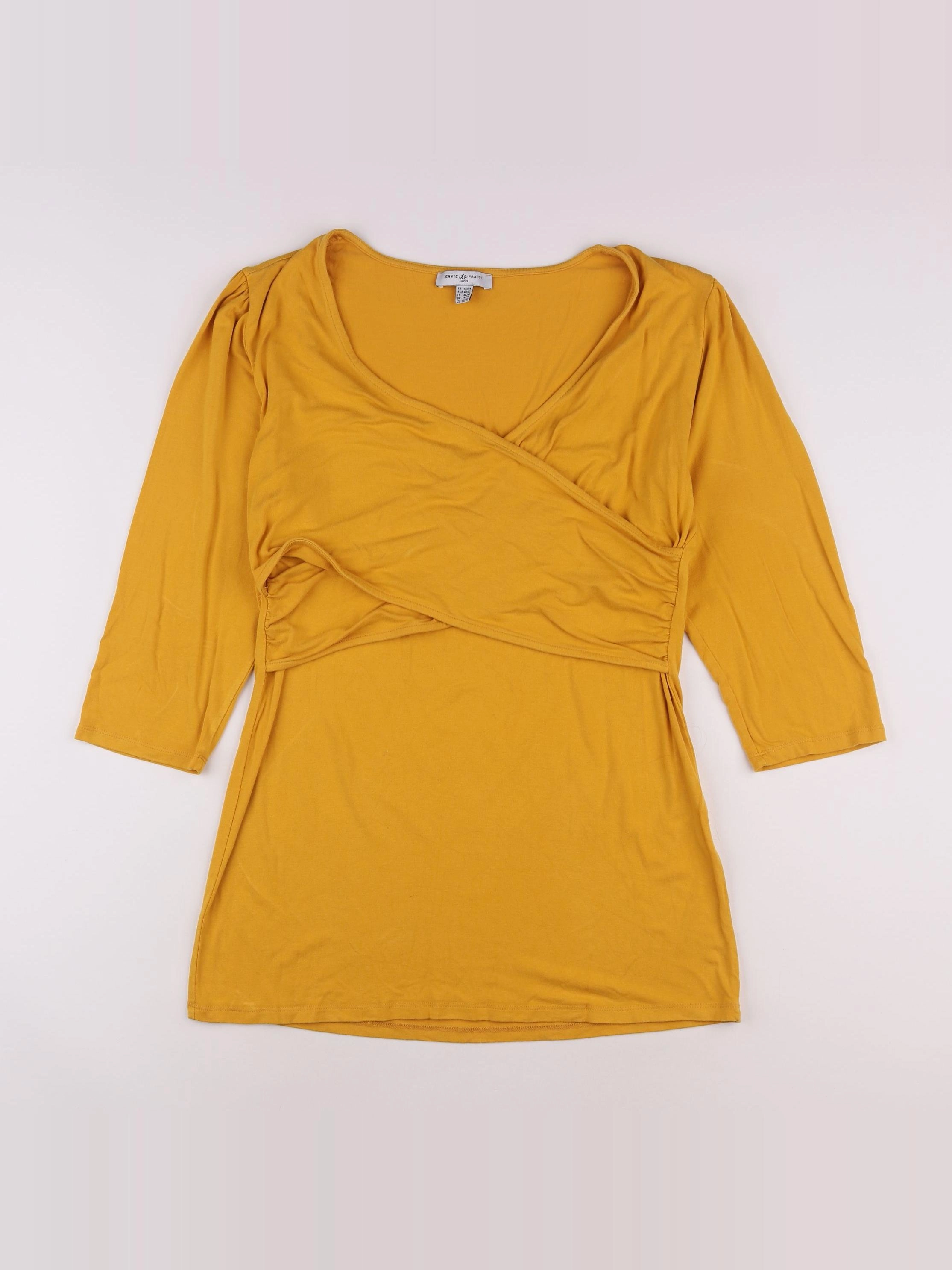 Envie de fraise - tee-shirt grossesse jaune - 42 à 44