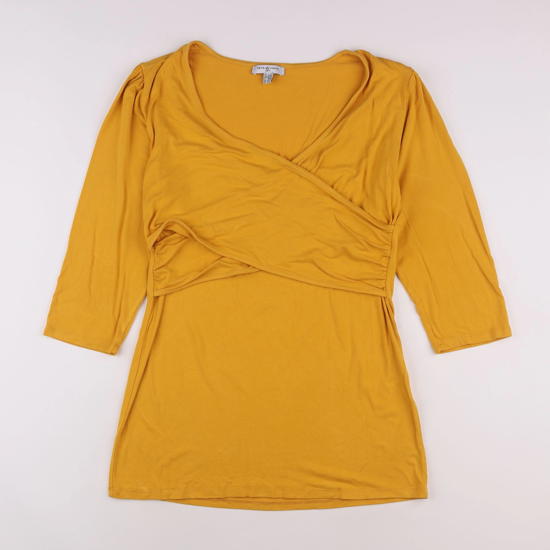 Envie de fraise - tee-shirt grossesse jaune - 42 à 44