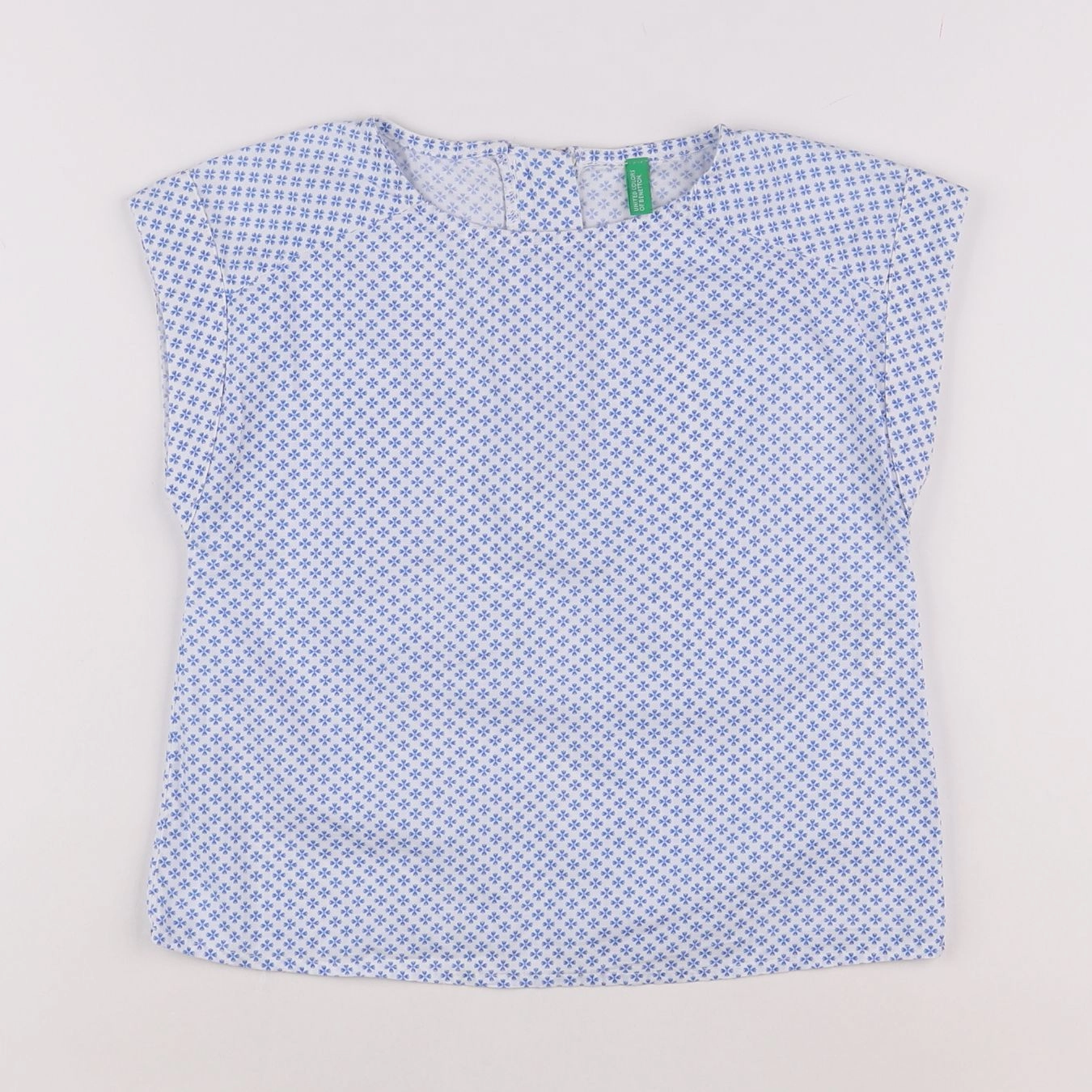 Benetton - blouse bleu - 4 ans