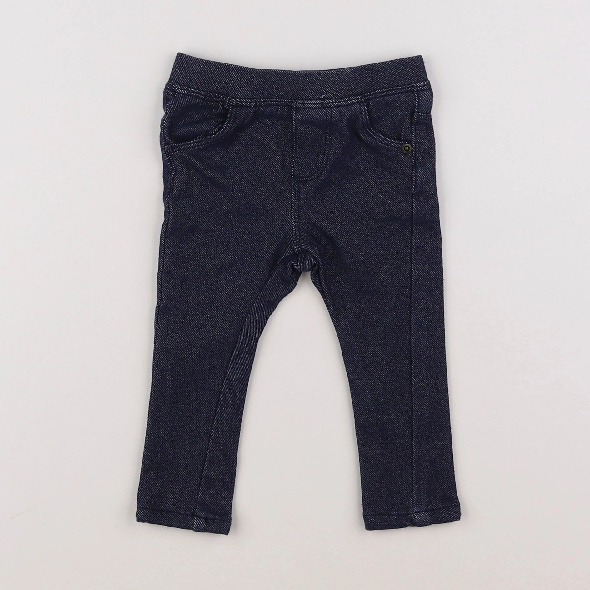Vertbaudet - jegging bleu - 9 mois