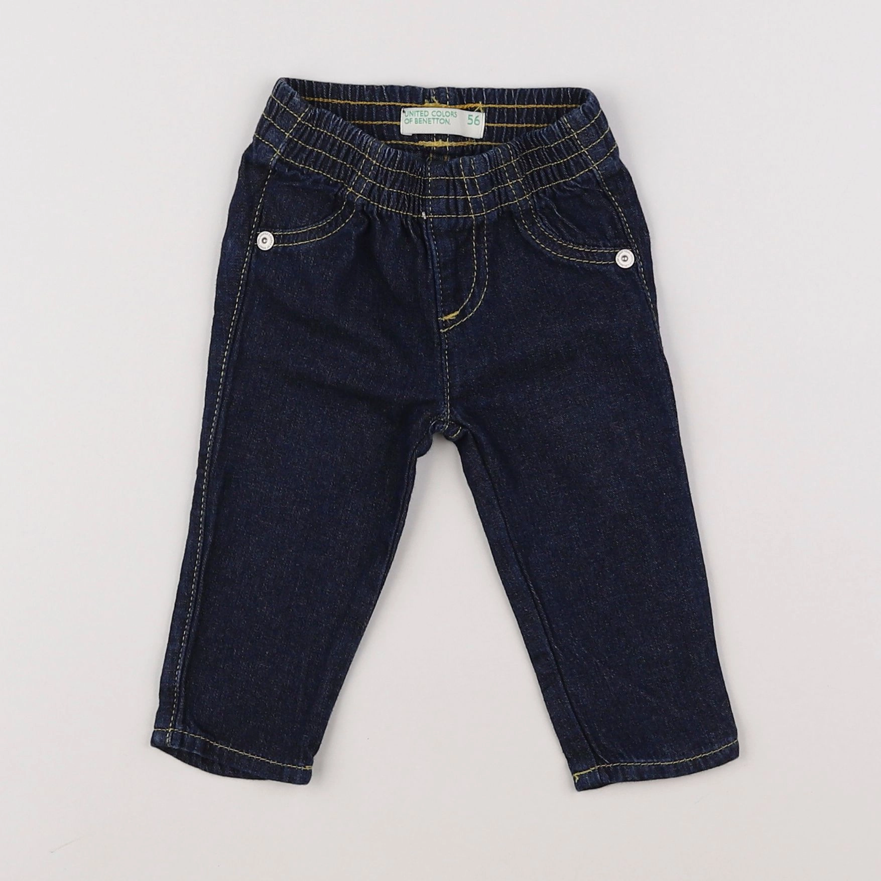 Benetton - jegging bleu - 1/3 mois