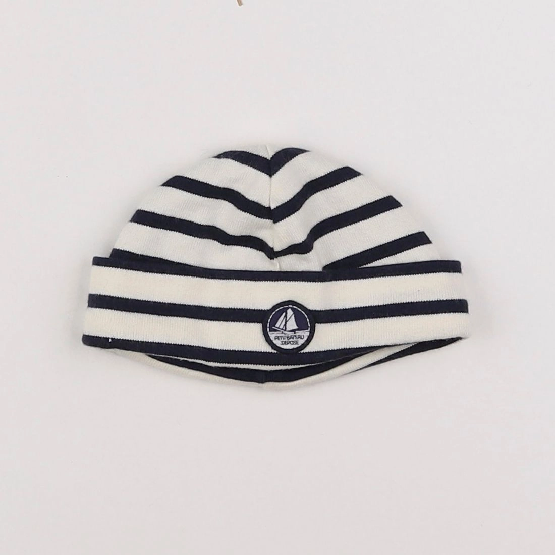 Petit Bateau - bonnet blanc - 3/6 mois