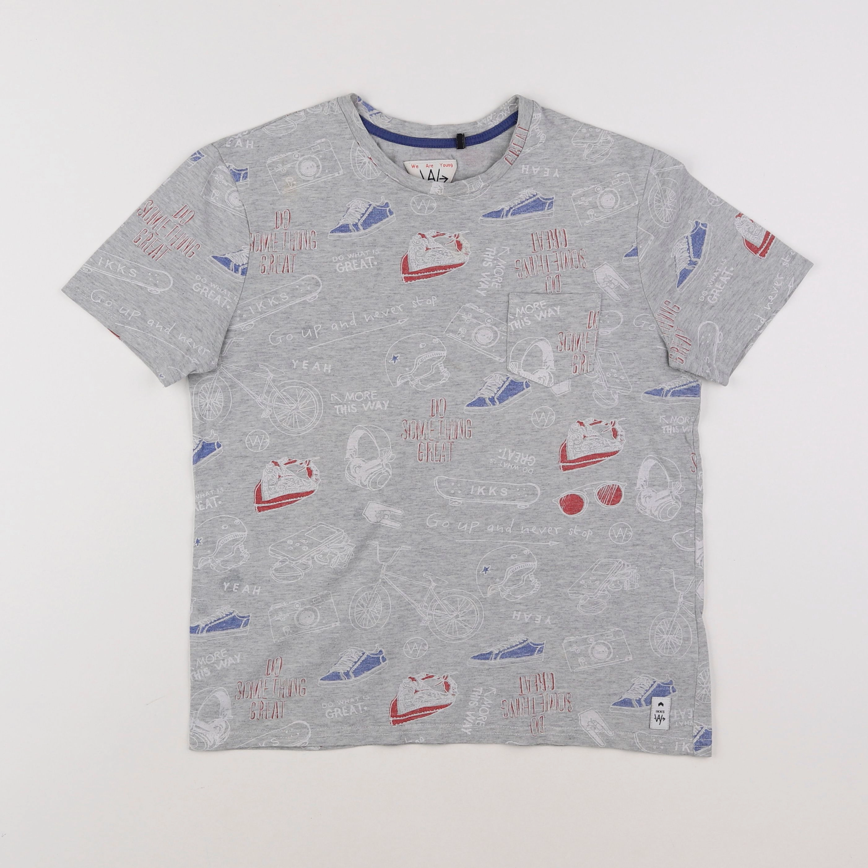 IKKS - tee-shirt gris - 12 ans