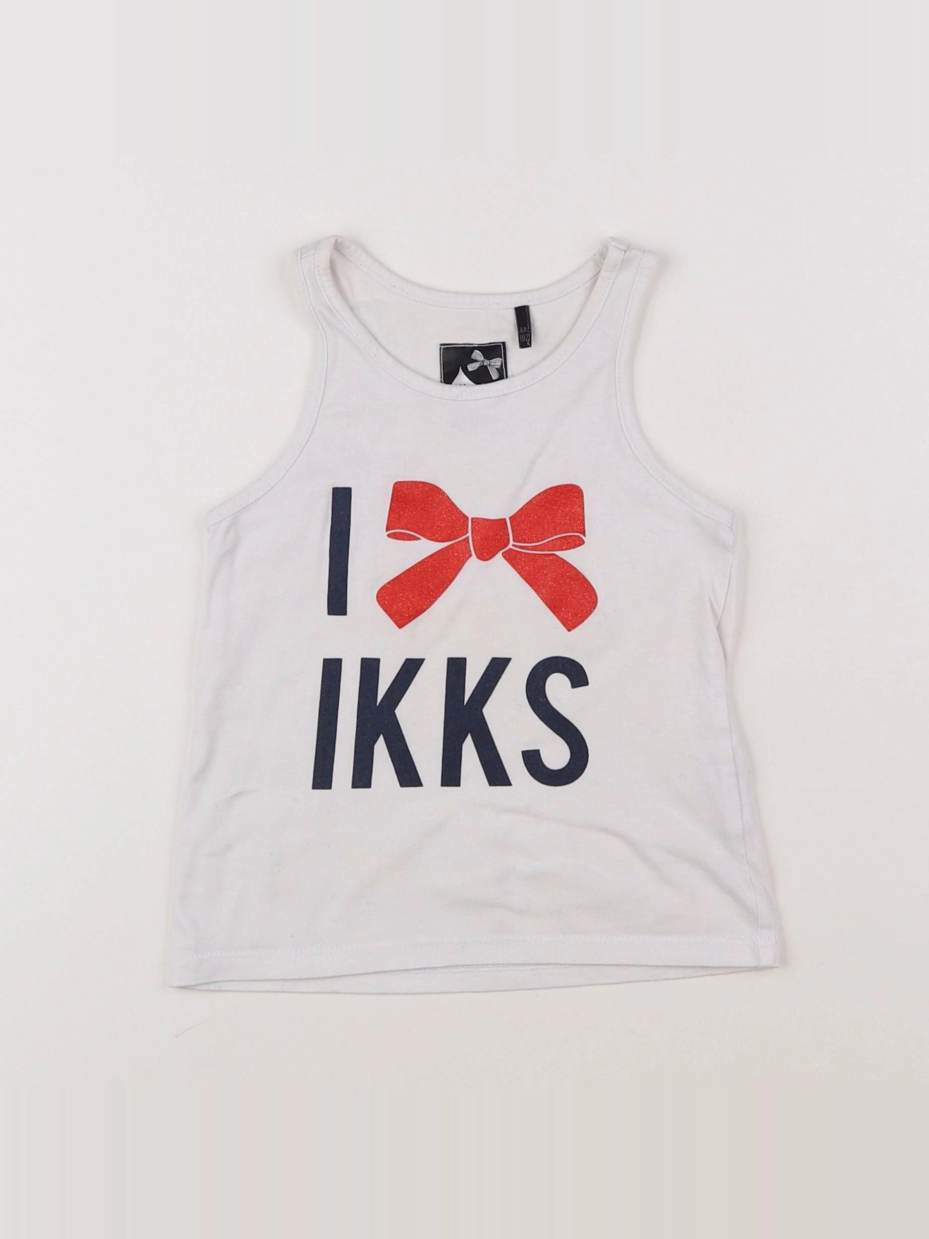 IKKS - débardeur blanc - 4 ans