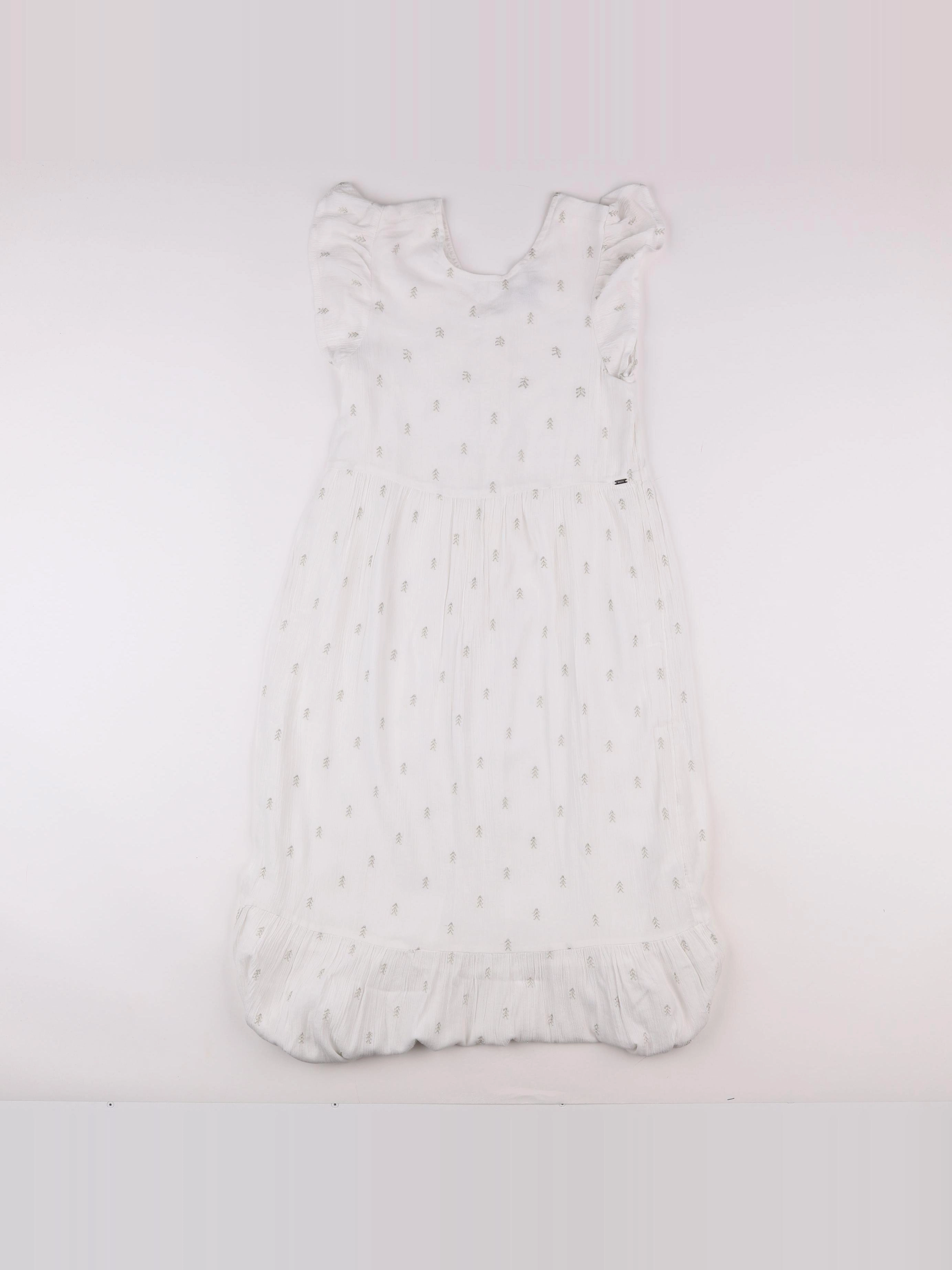 IKKS - robe blanc - 10 ans