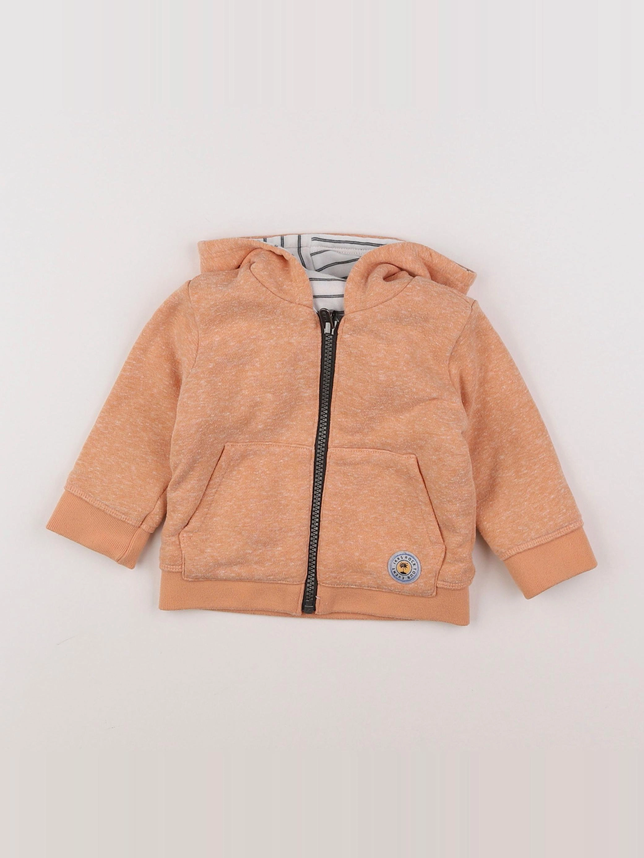IKKS - veste réversible orange - 6 mois