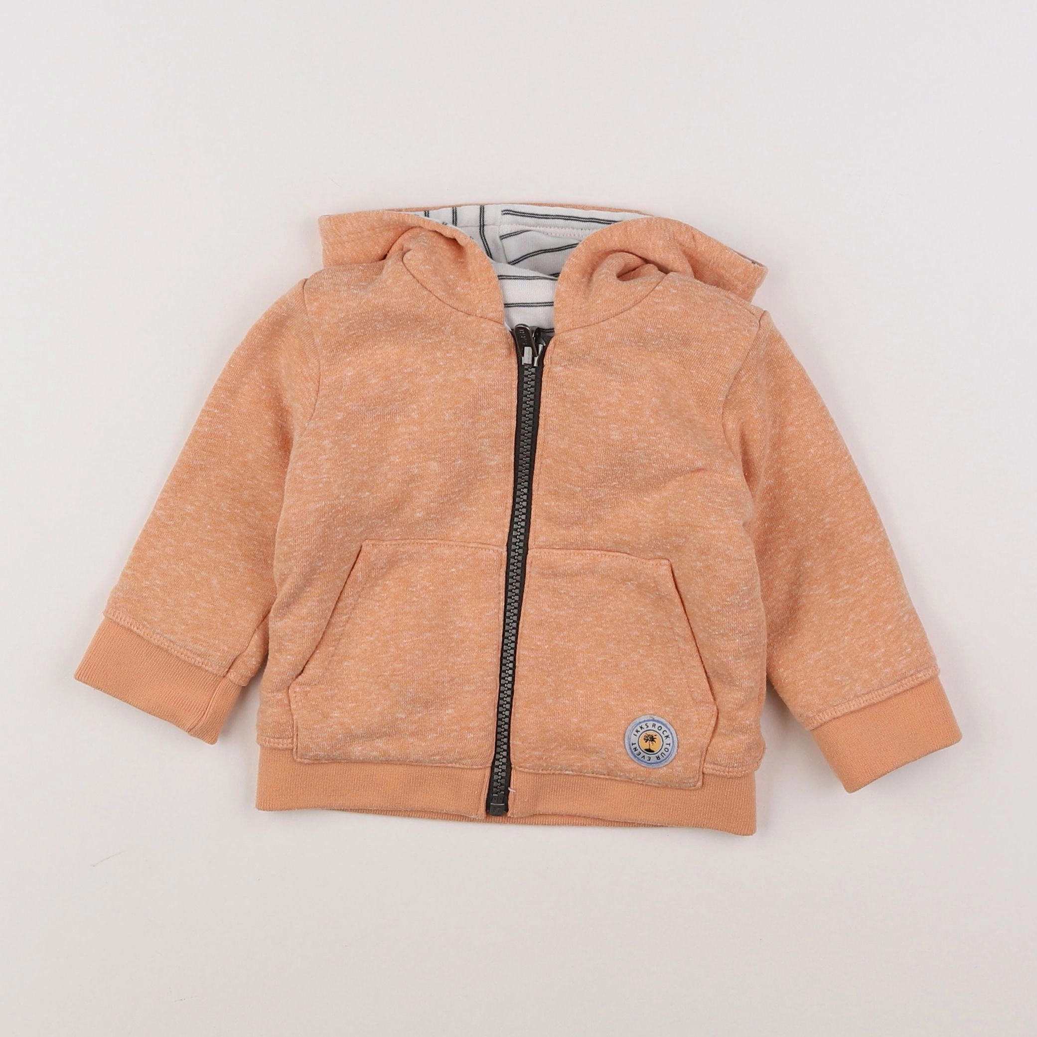 IKKS - veste réversible orange - 6 mois