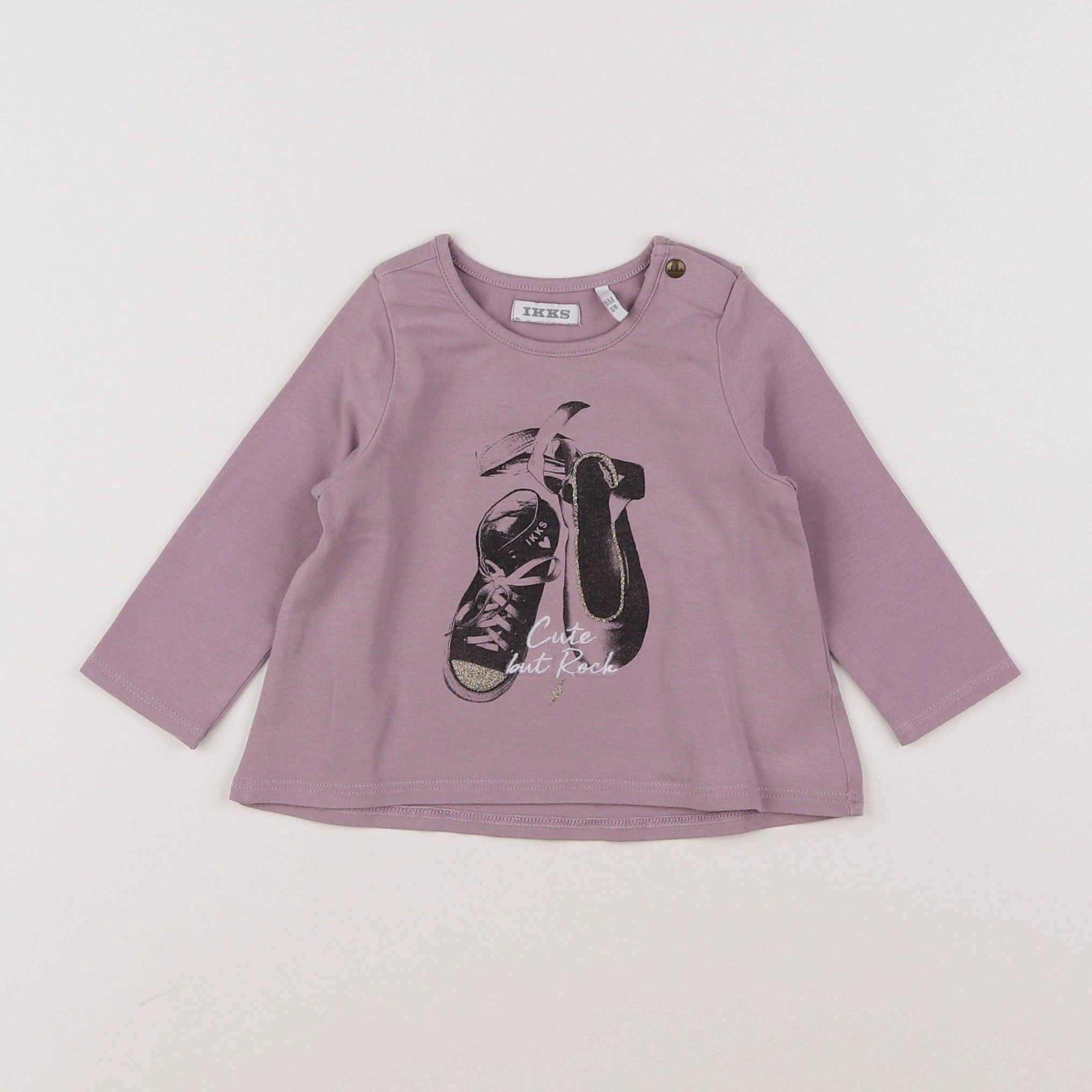 IKKS - tee-shirt violet - 6 mois