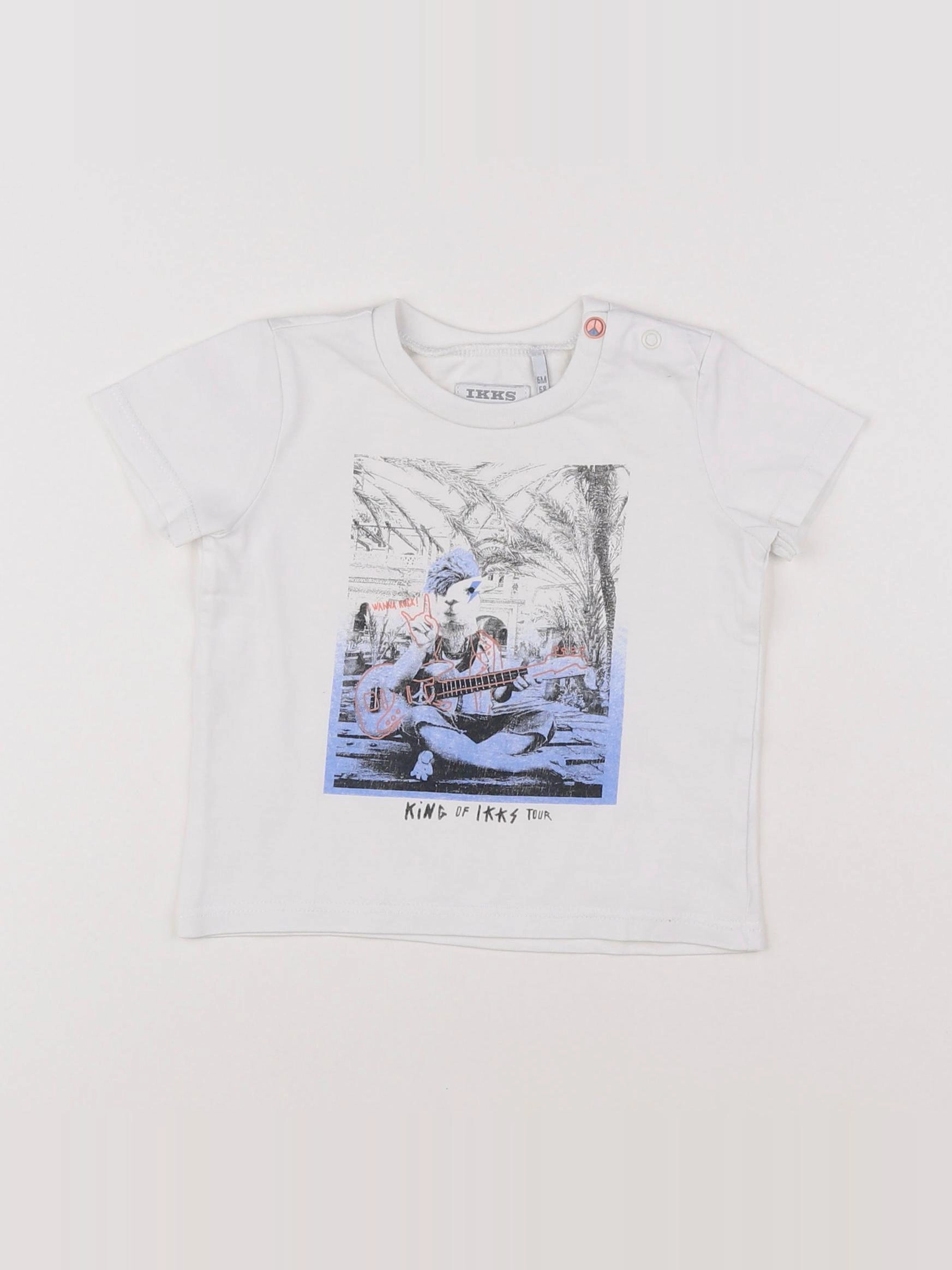 IKKS - tee-shirt multicolore - 6 mois