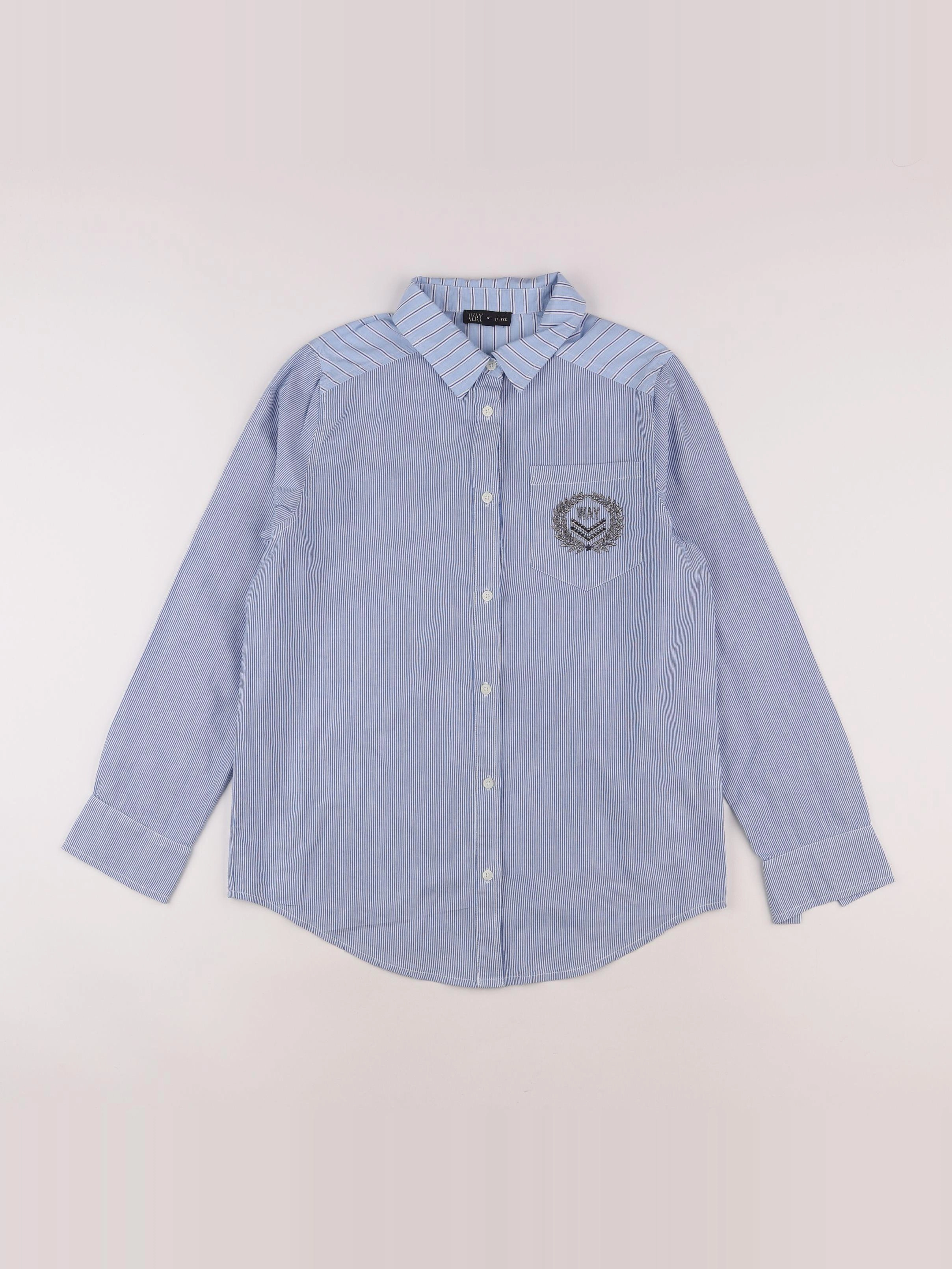 IKKS - chemise argent, bleu - 12 ans