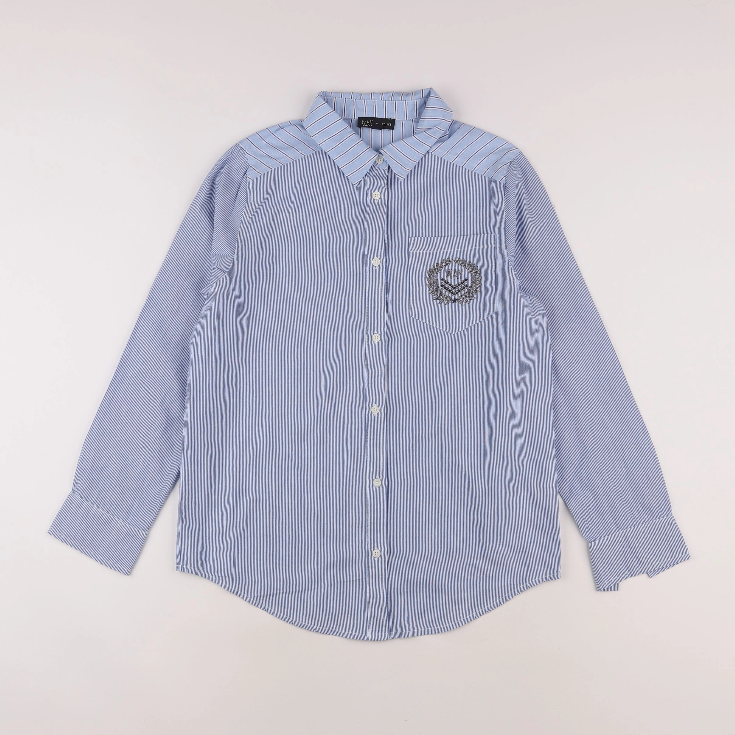IKKS - chemise argent, bleu - 12 ans