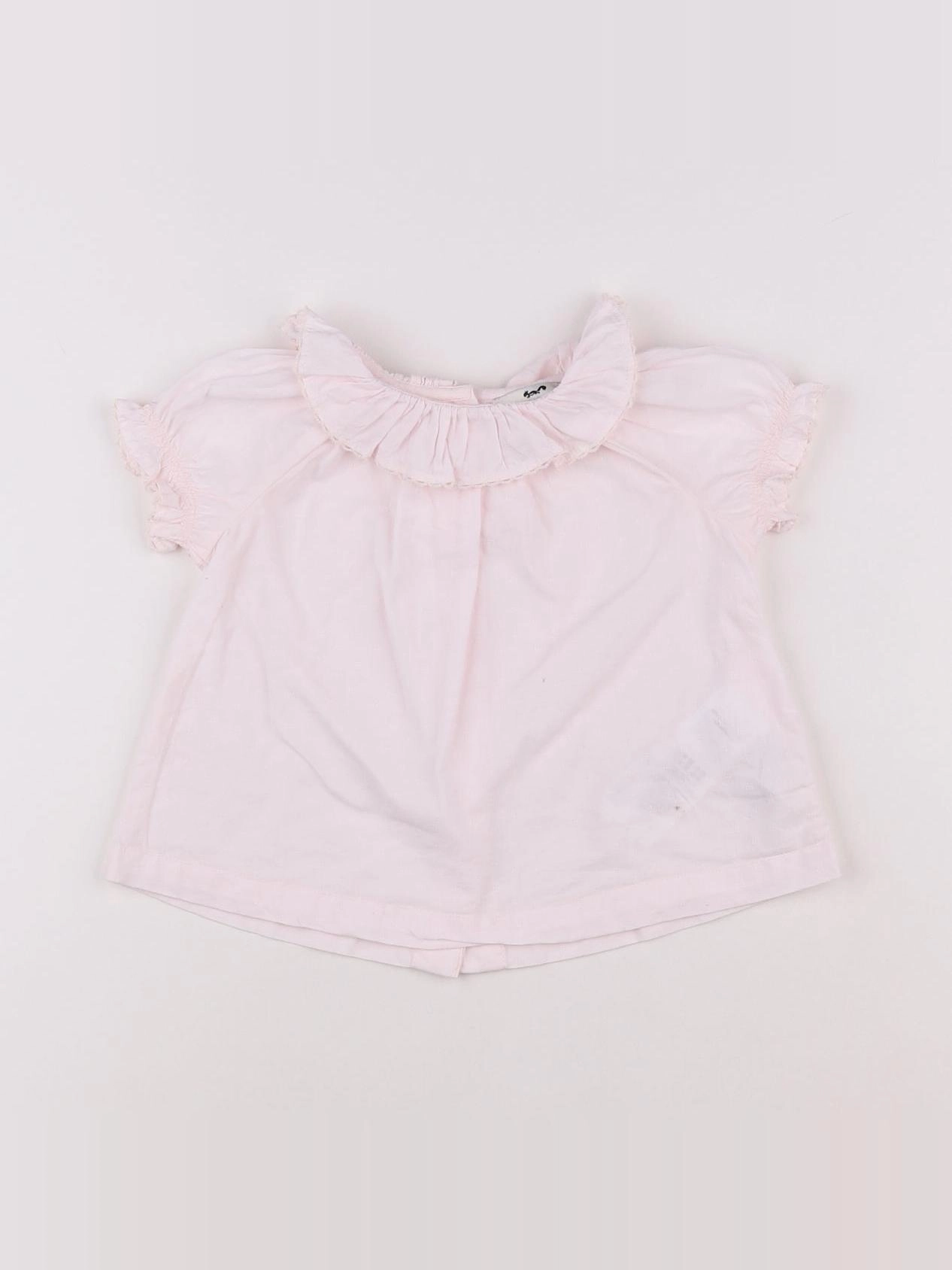 Cyrillus - blouse rose - 12 mois