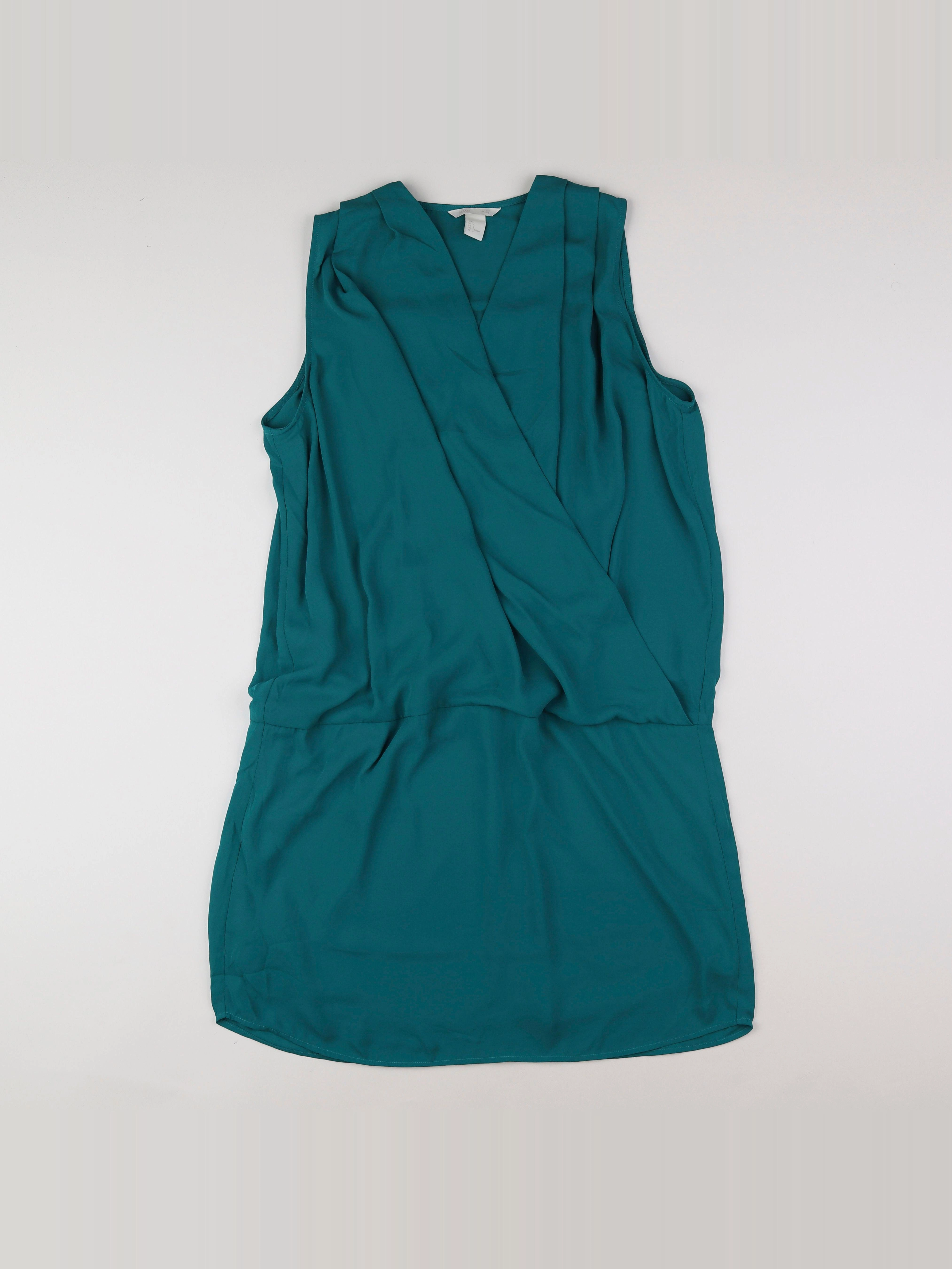 H&M - robe grossesse vert - 44 à 46