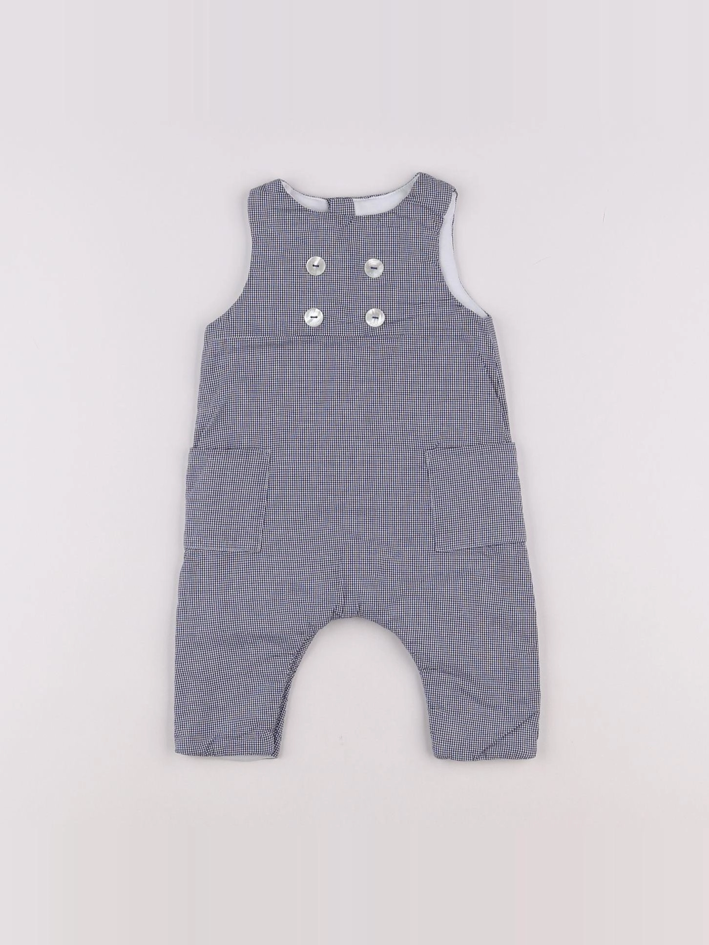 Jacadi - combinaison doublé bleu - 3 mois