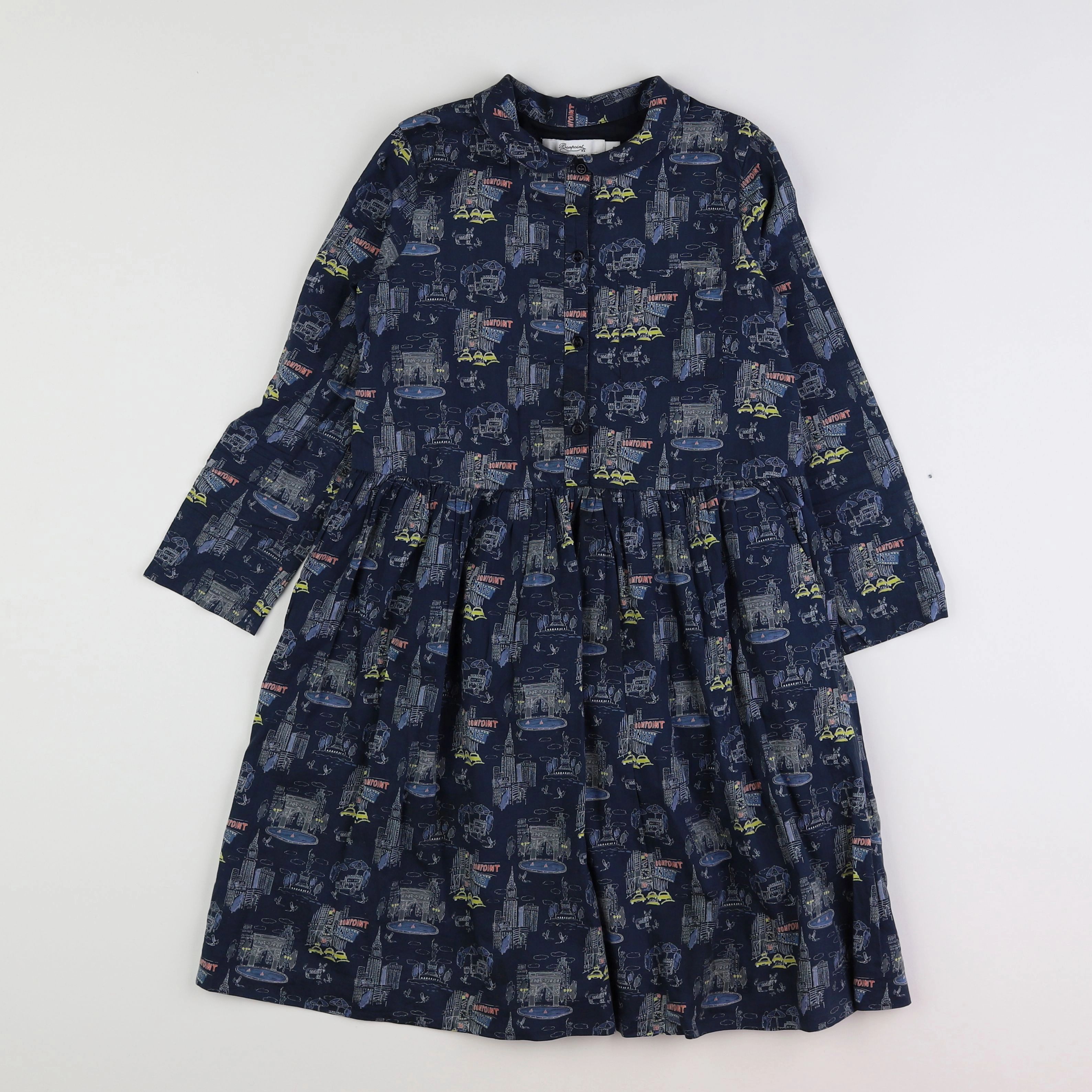 Bonpoint - robe bleu - 8 ans