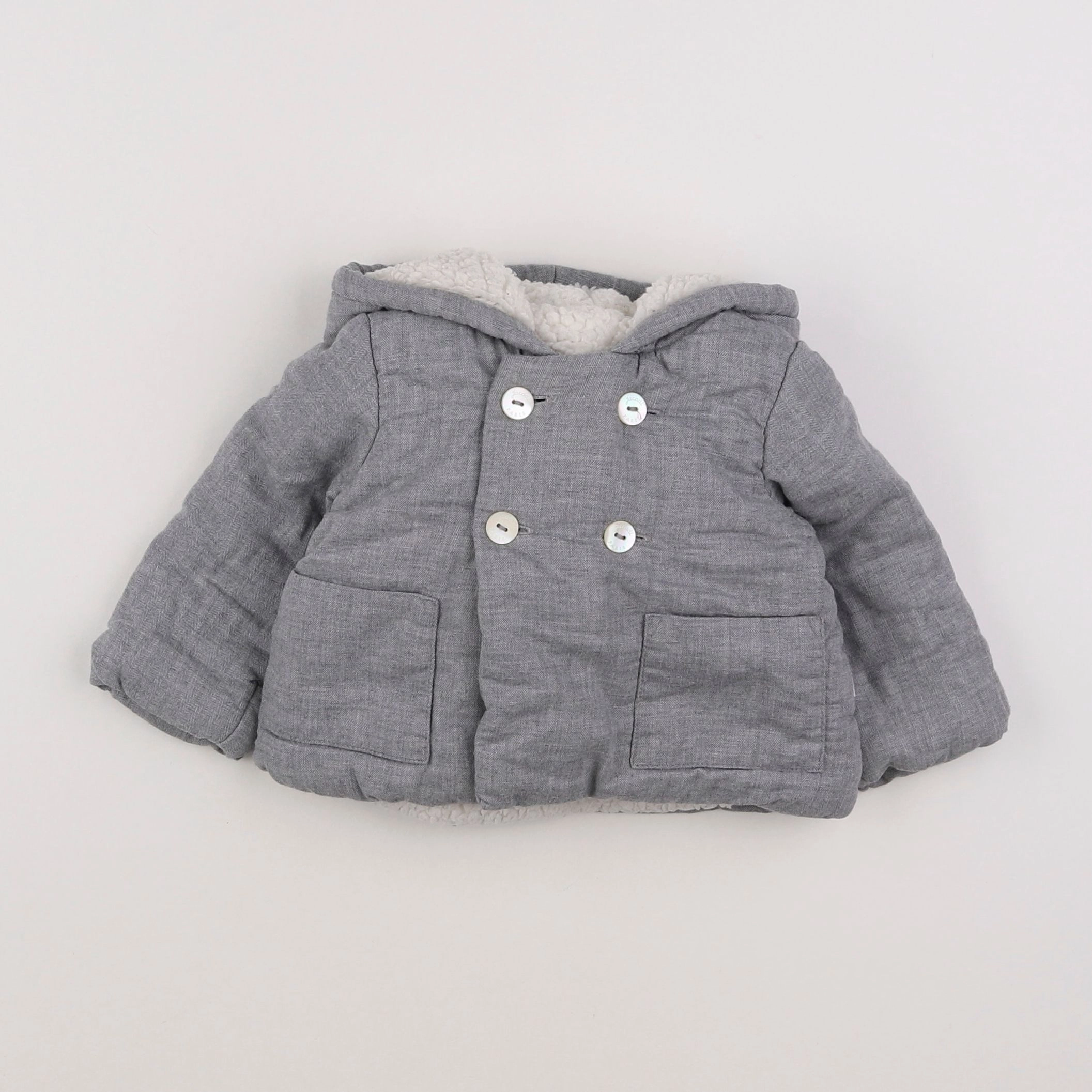 Jacadi - veste gris - 6 mois