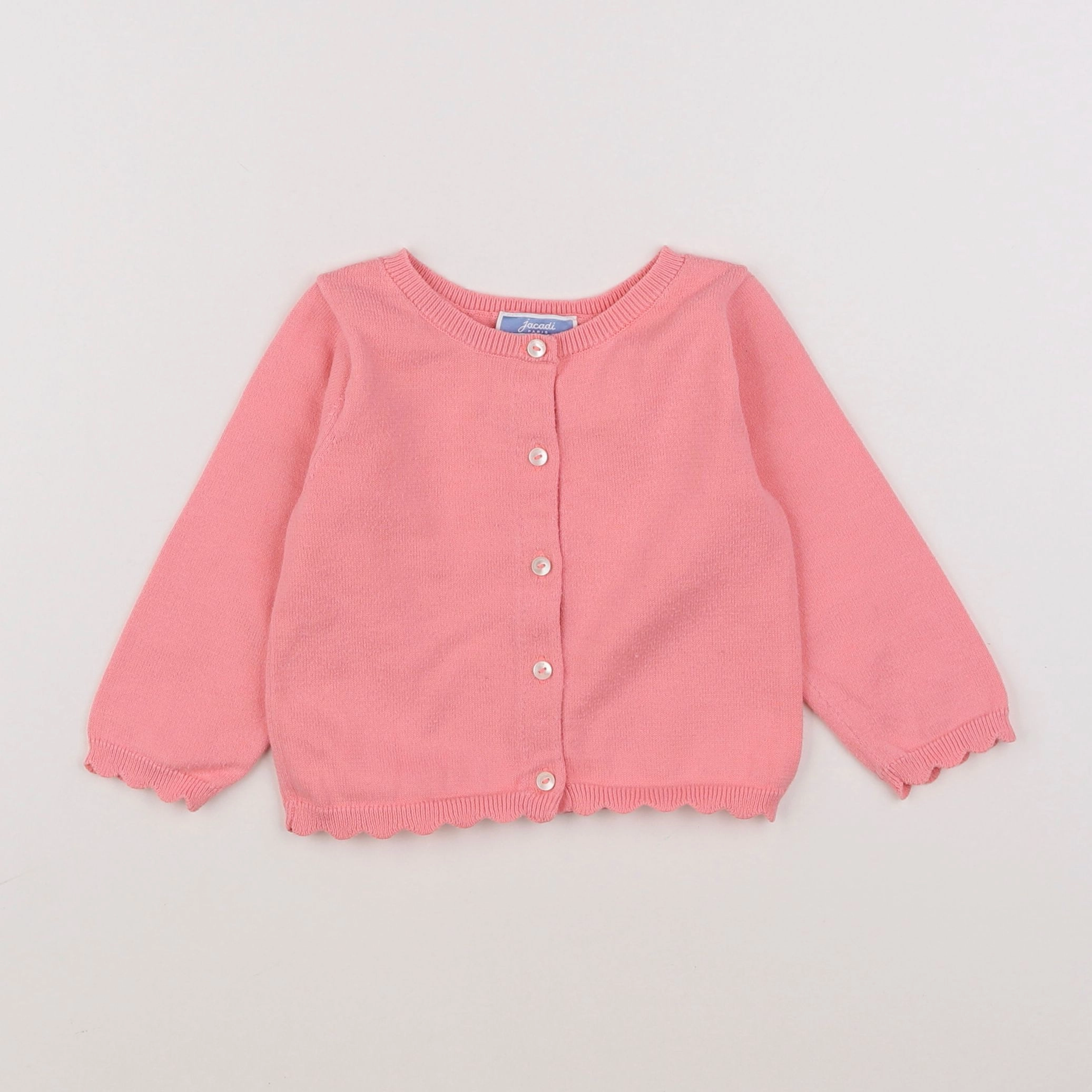 Jacadi - gilet rose - 12 mois