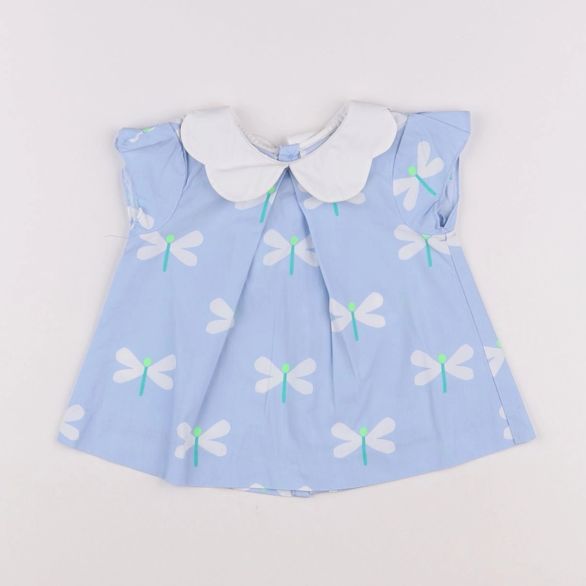 Jacadi - blouse bleu - 12 mois
