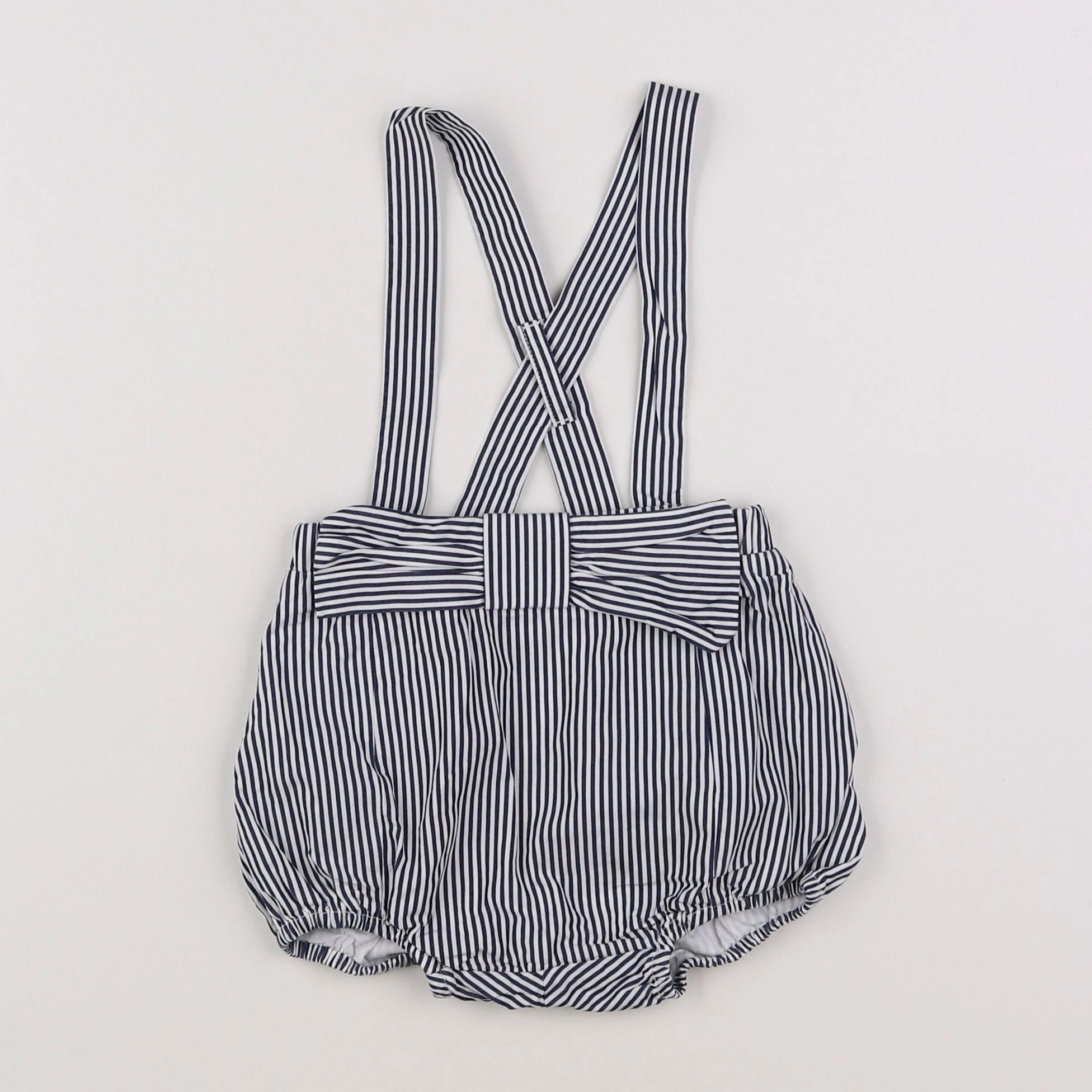 Jacadi - combinaison bleu, blanc - 12 mois