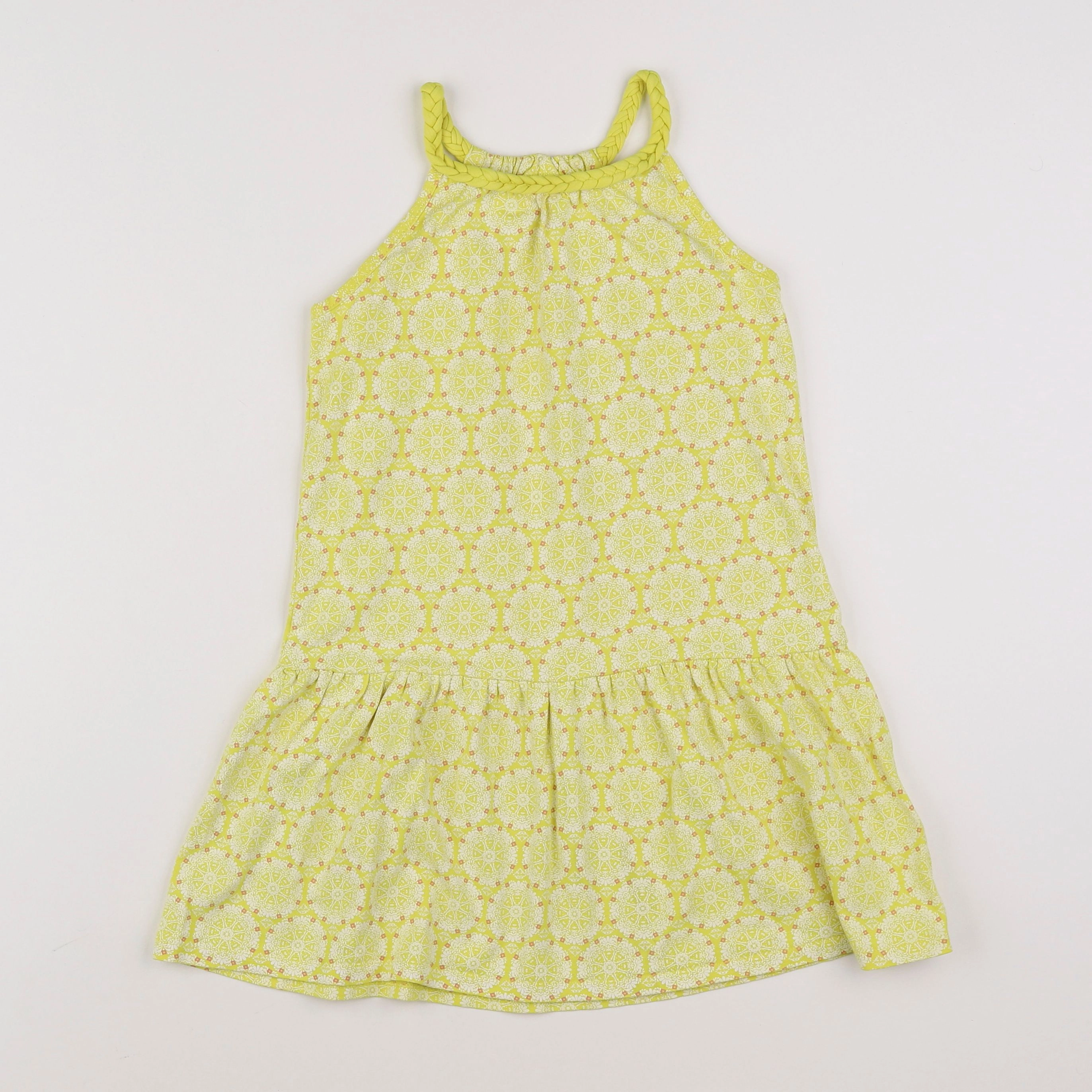 Vertbaudet - robe jaune - 8 ans