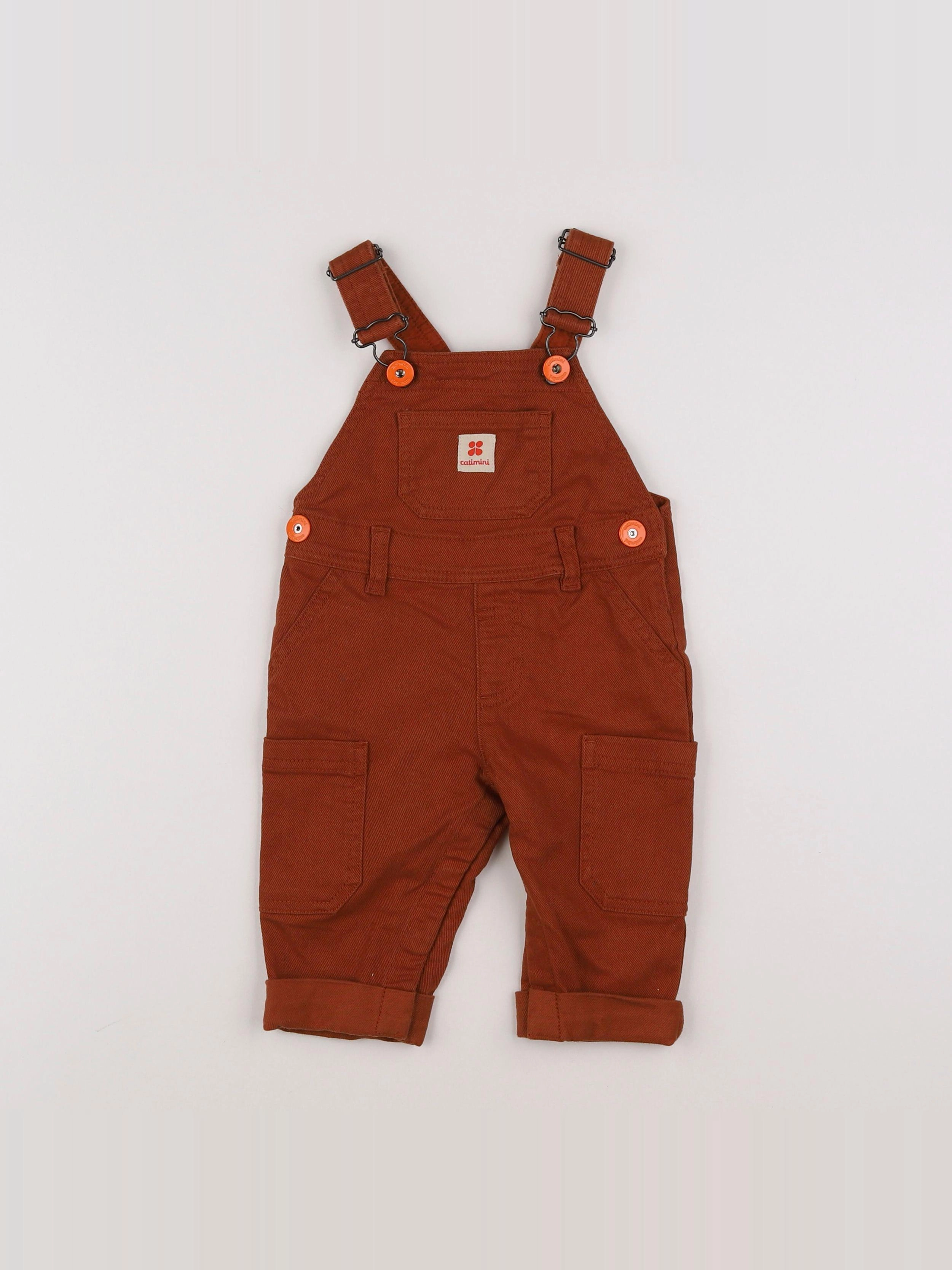 Catimini - salopette marron - 6 mois