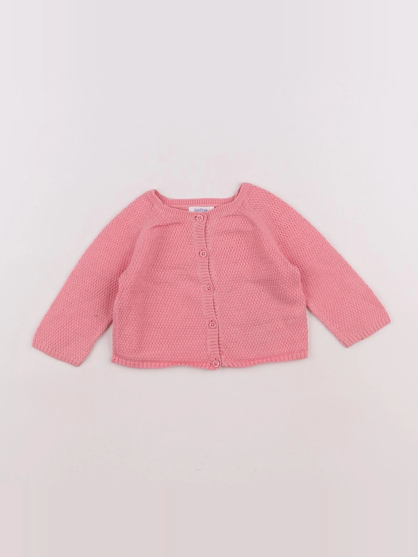 Boutchou - gilet rose - 6 mois