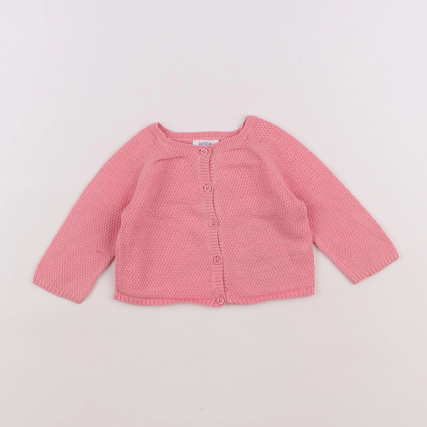 Boutchou - gilet rose - 6 mois