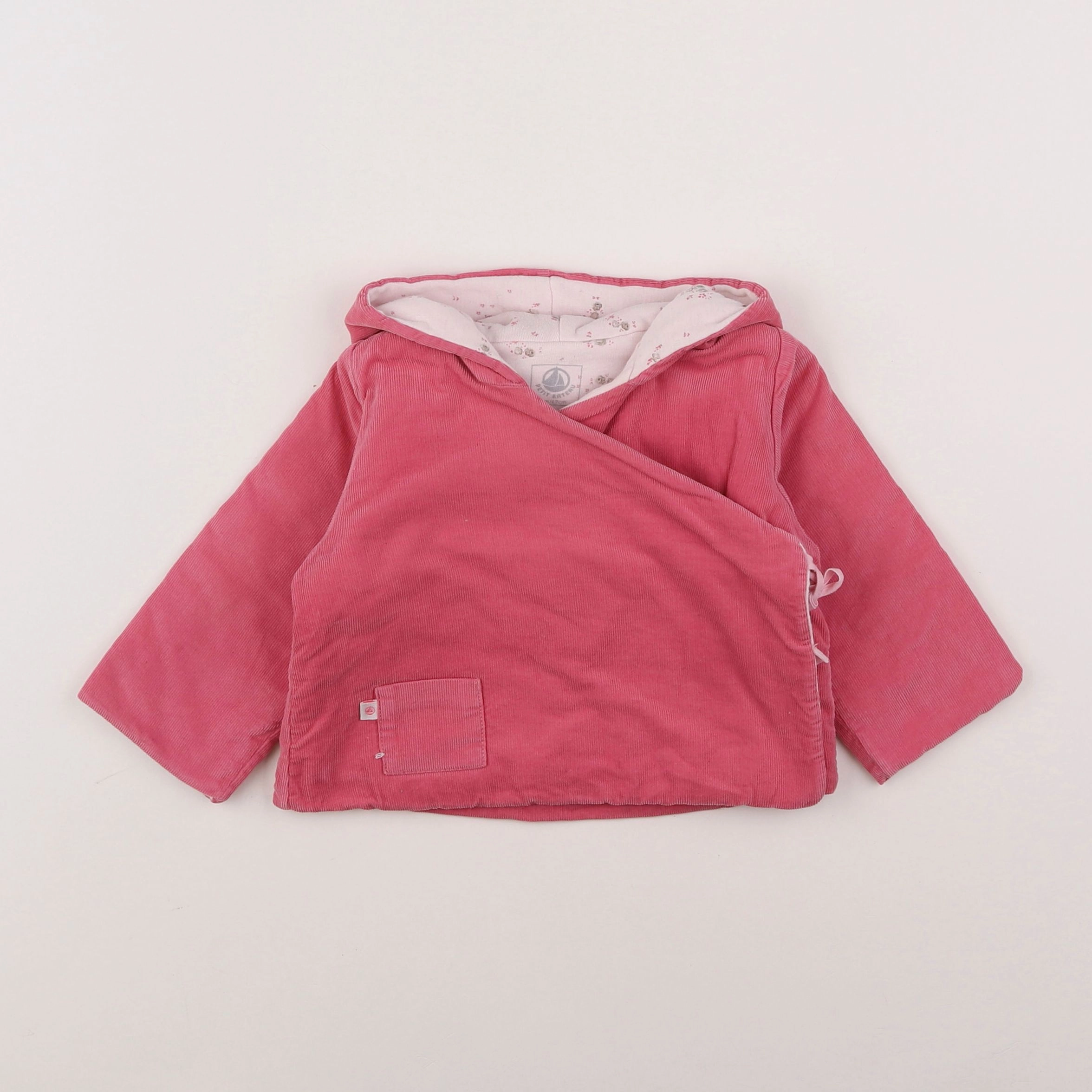 Petit Bateau - veste rose - 6 mois