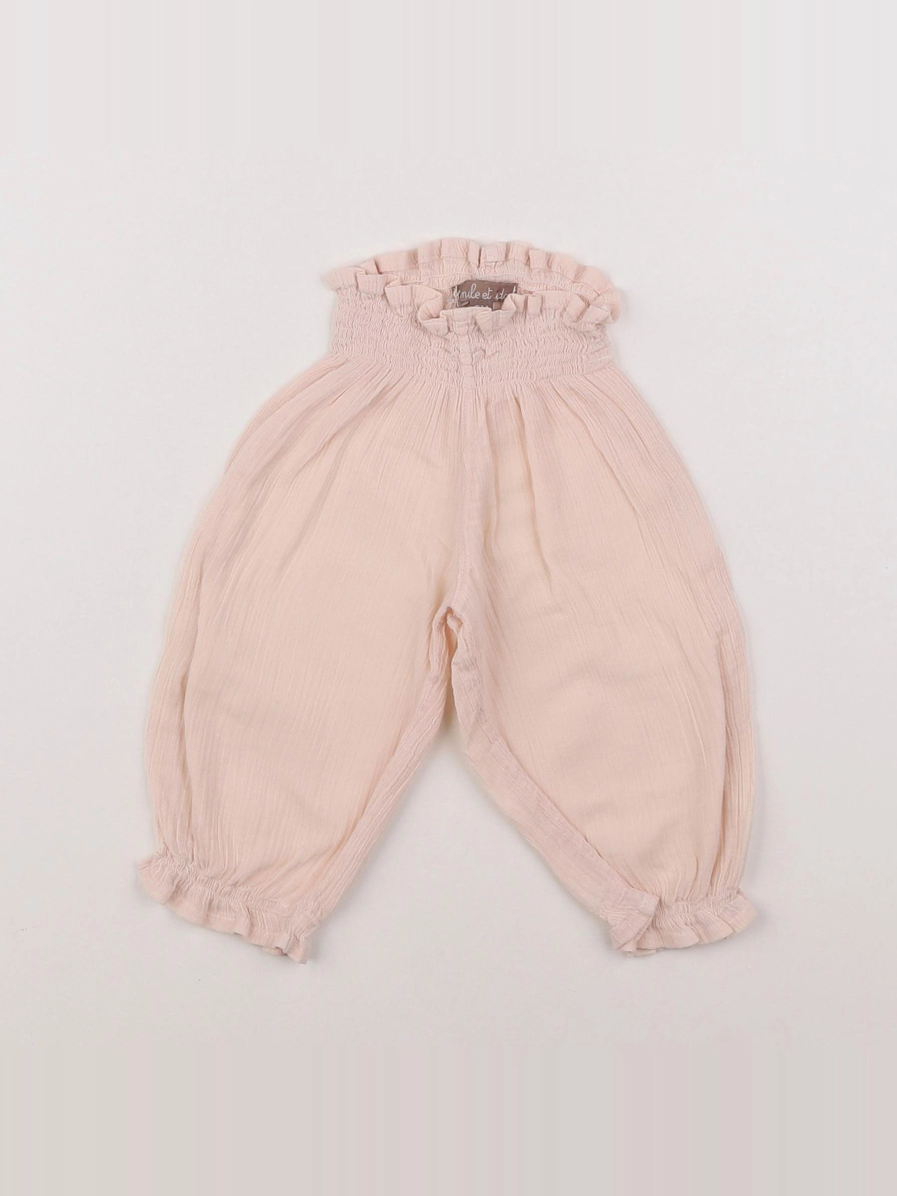 Emile et Ida - sarouel rose - 6 mois