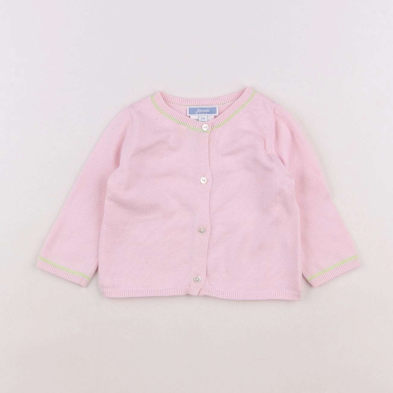 Jacadi - gilet rose - 6 mois