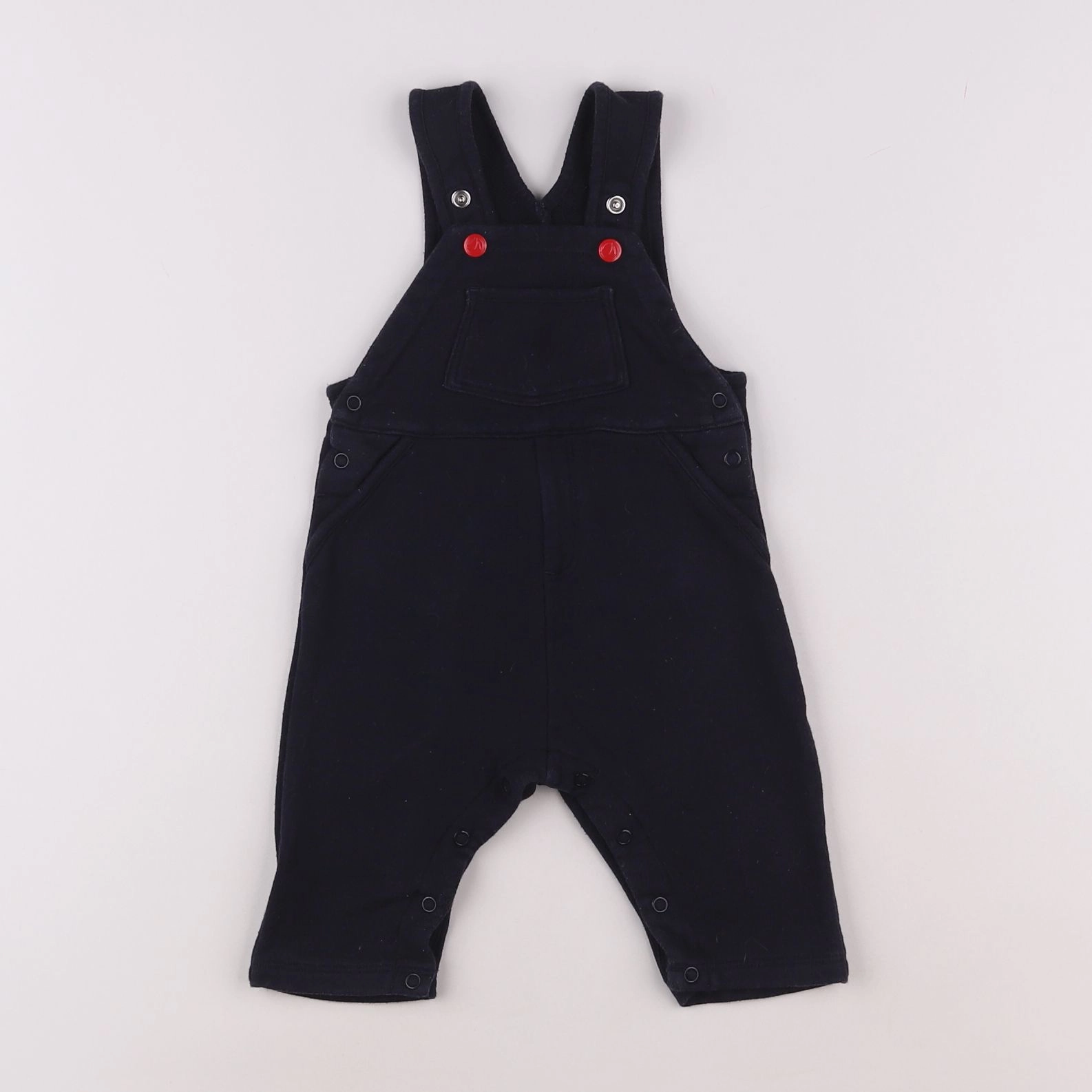 Petit Bateau - salopette bleu - 6 mois