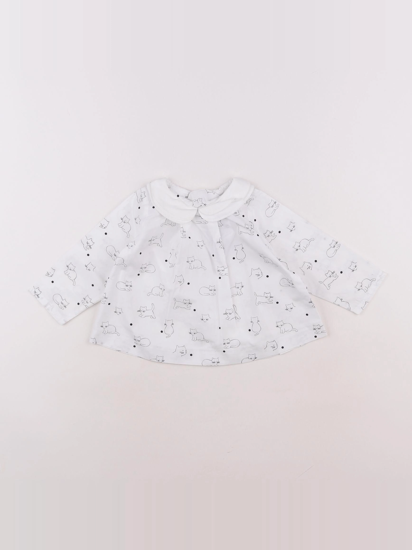 Jacadi - blouse blanc - 12 mois
