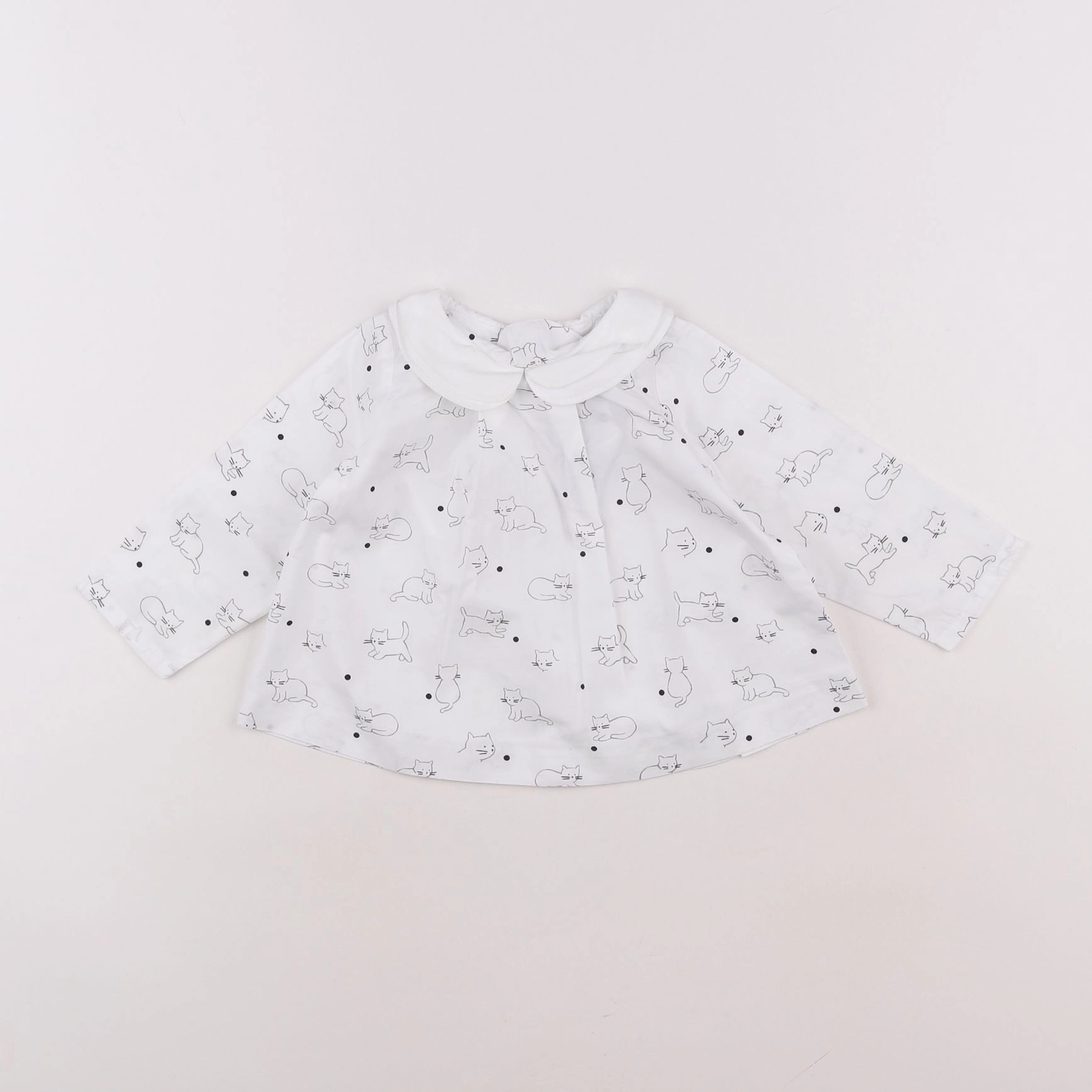 Jacadi - blouse blanc - 12 mois