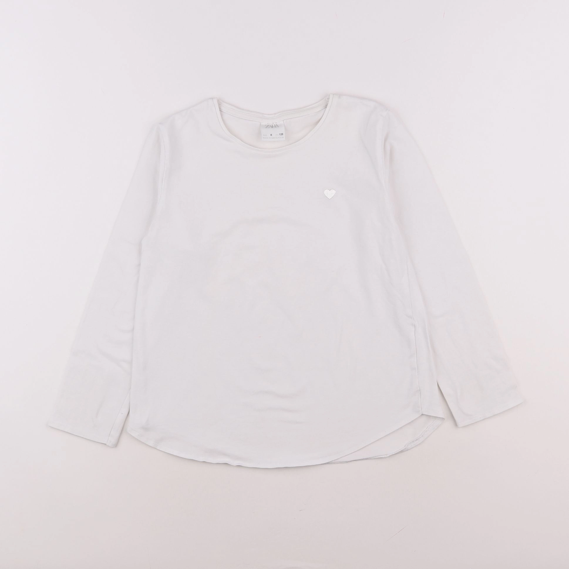 Zara - tee-shirt blanc - 8 ans