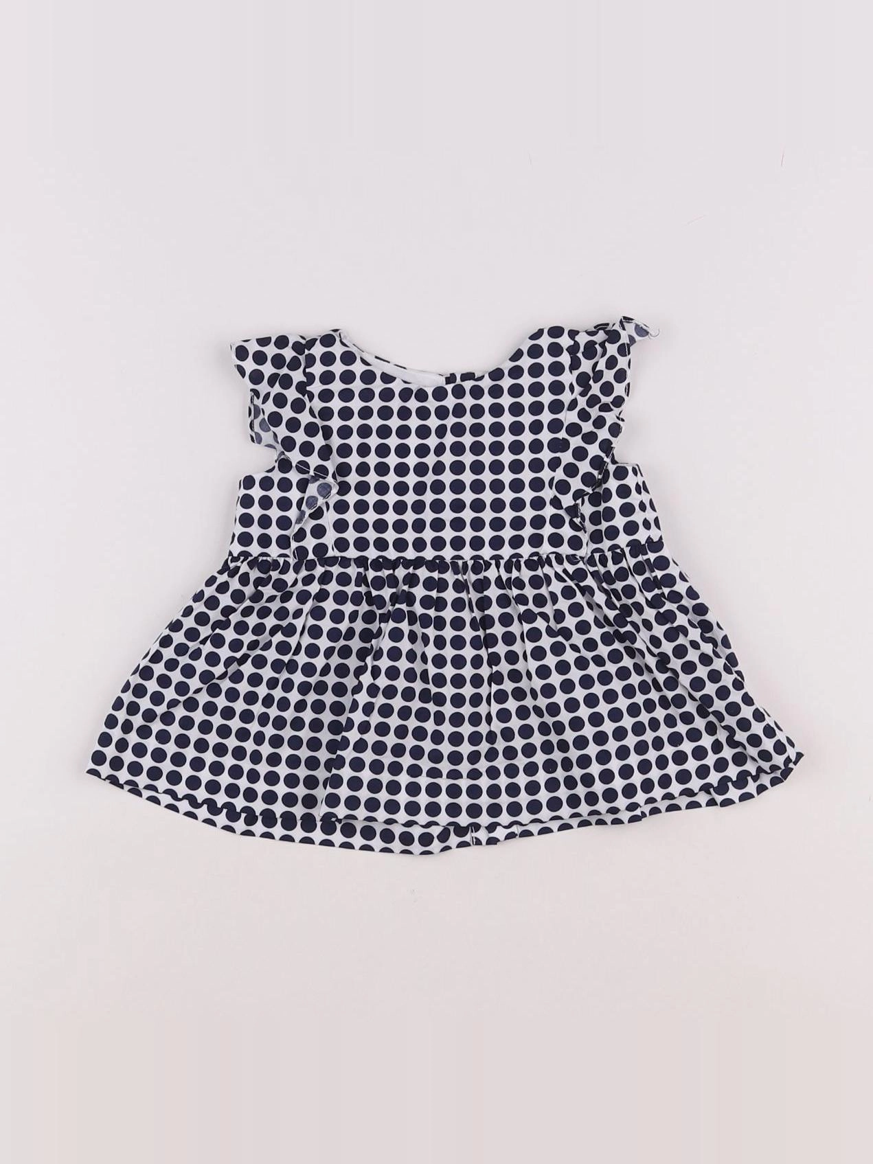 Jacadi - blouse bleu - 6 mois