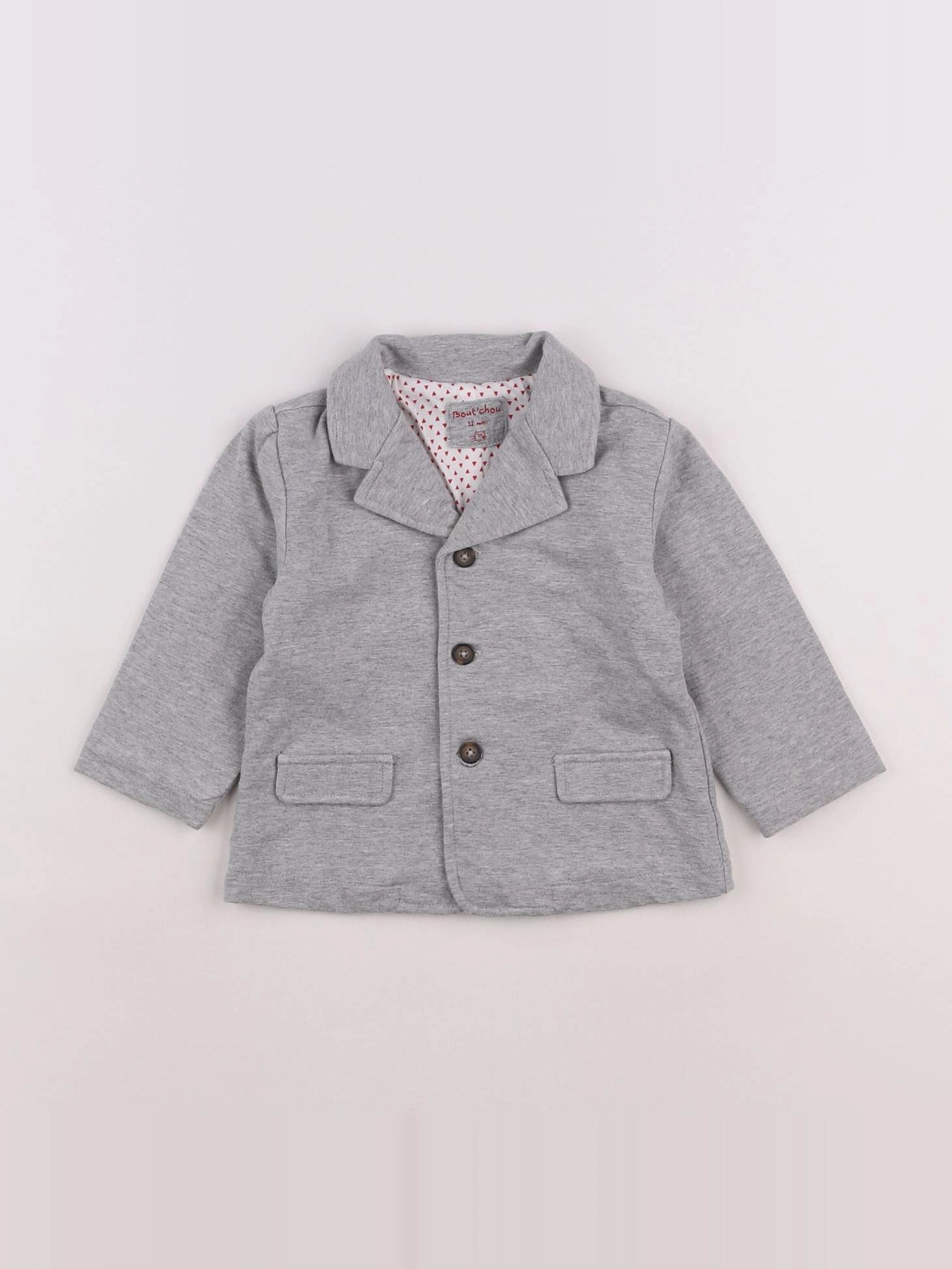 Boutchou - veste gris - 12 mois
