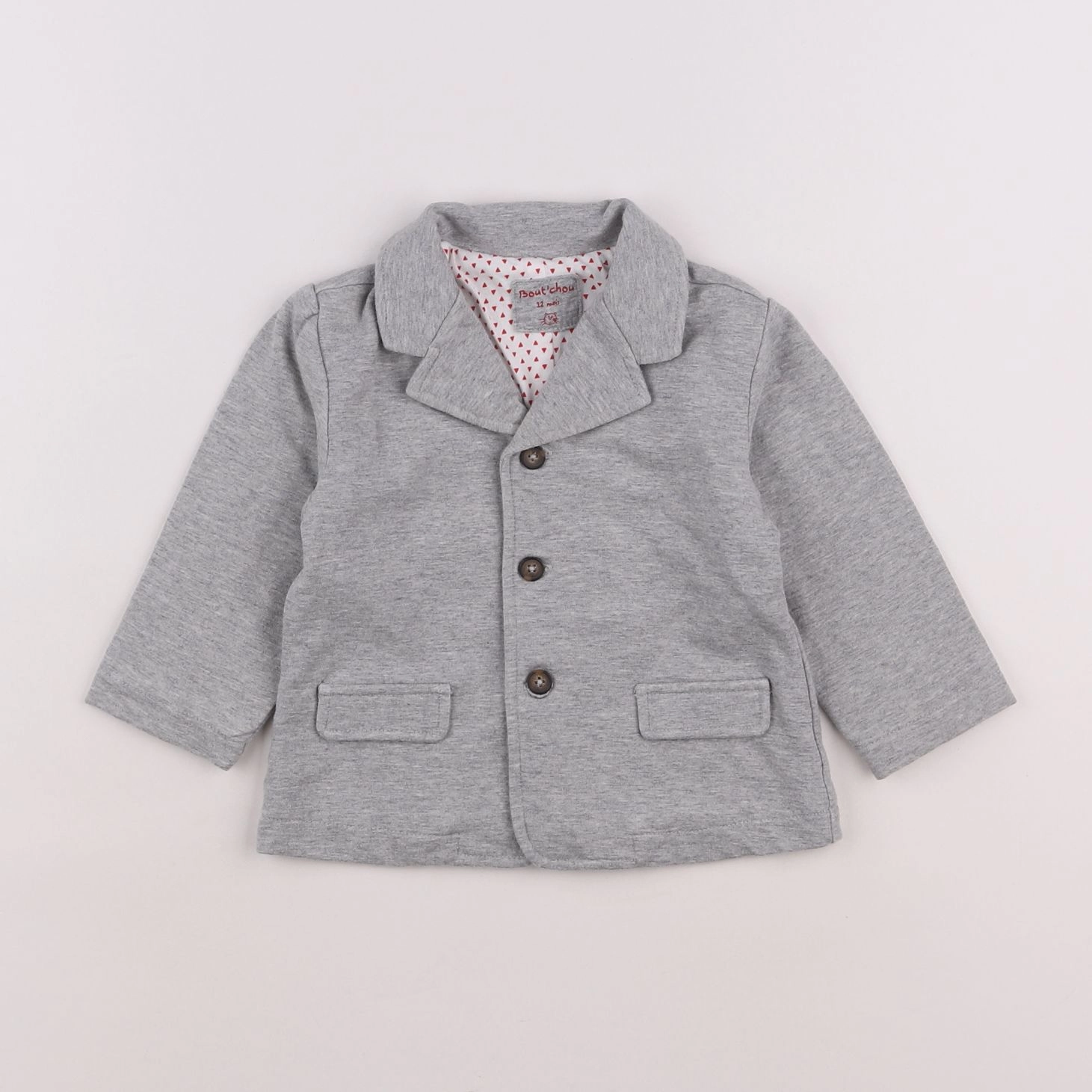 Boutchou - veste gris - 12 mois