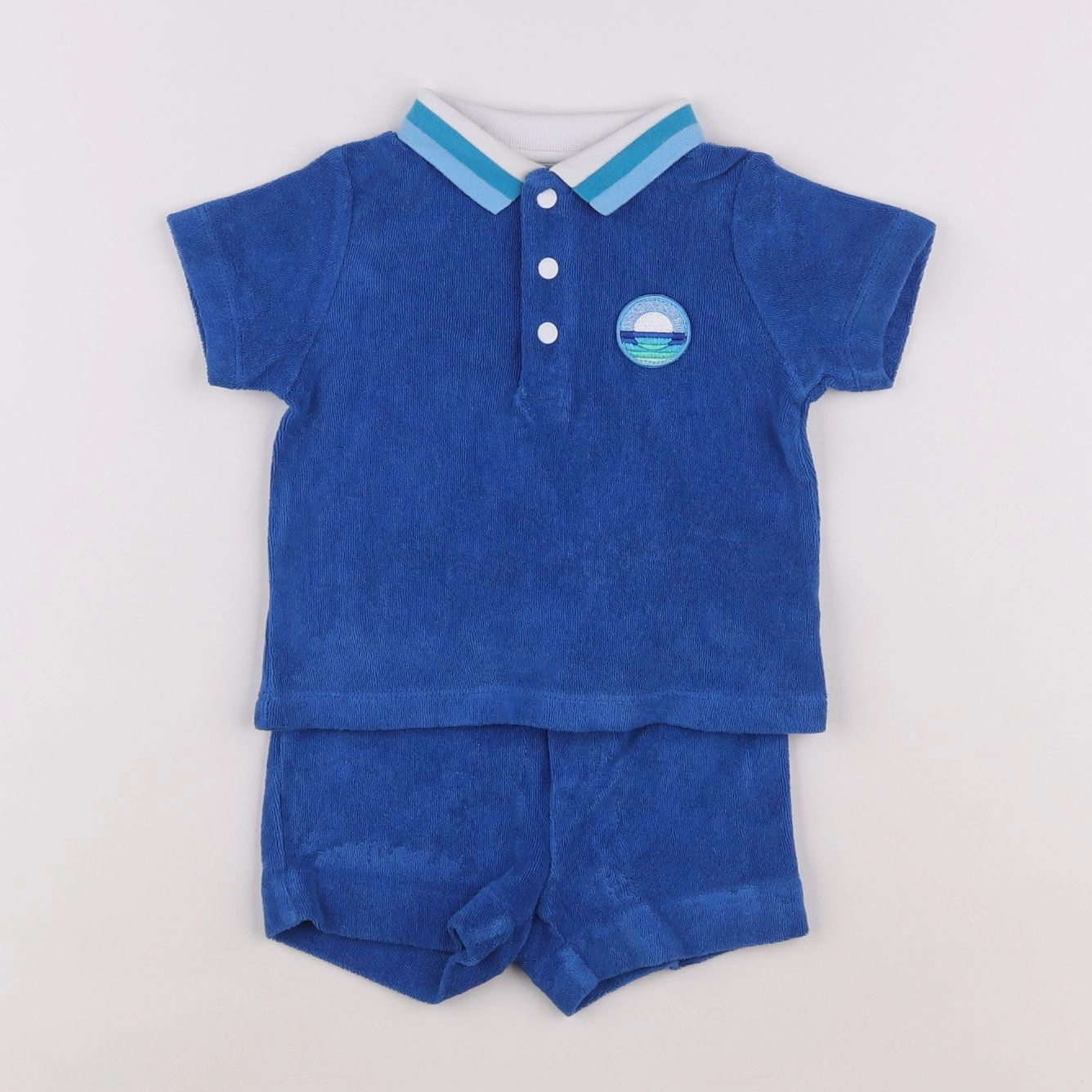 Jacadi - ensemble bleu - 6 mois