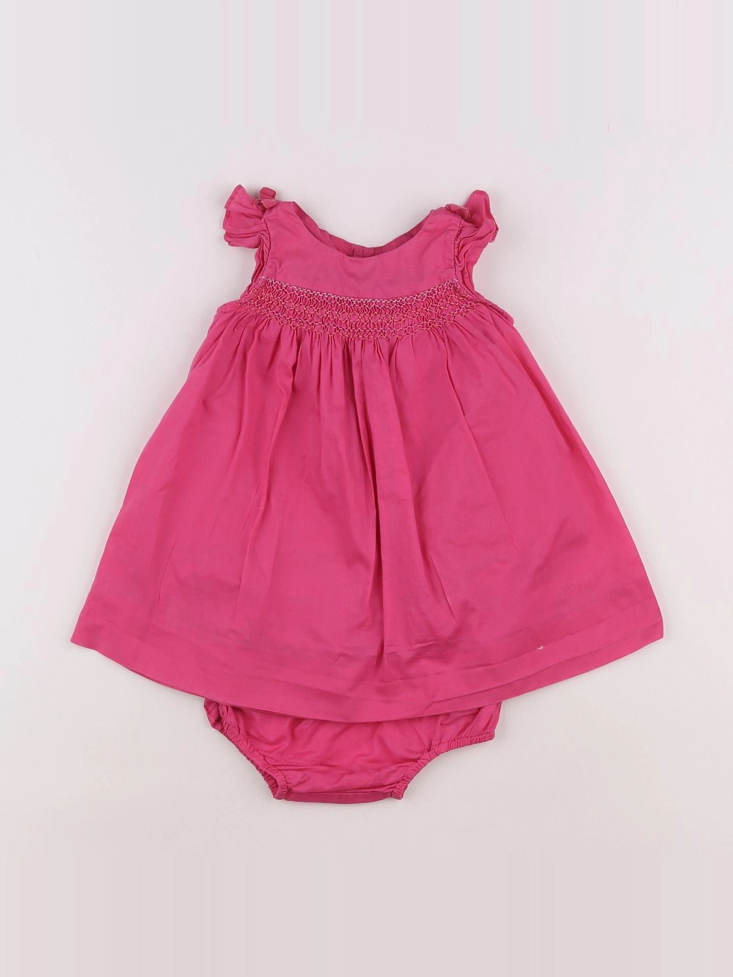Jacadi - robe rose - 6 mois