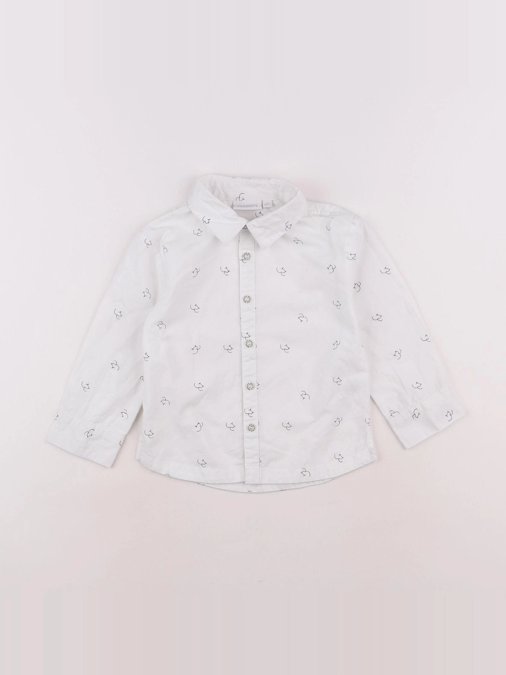 Noukie's - chemise blanc - 2 ans