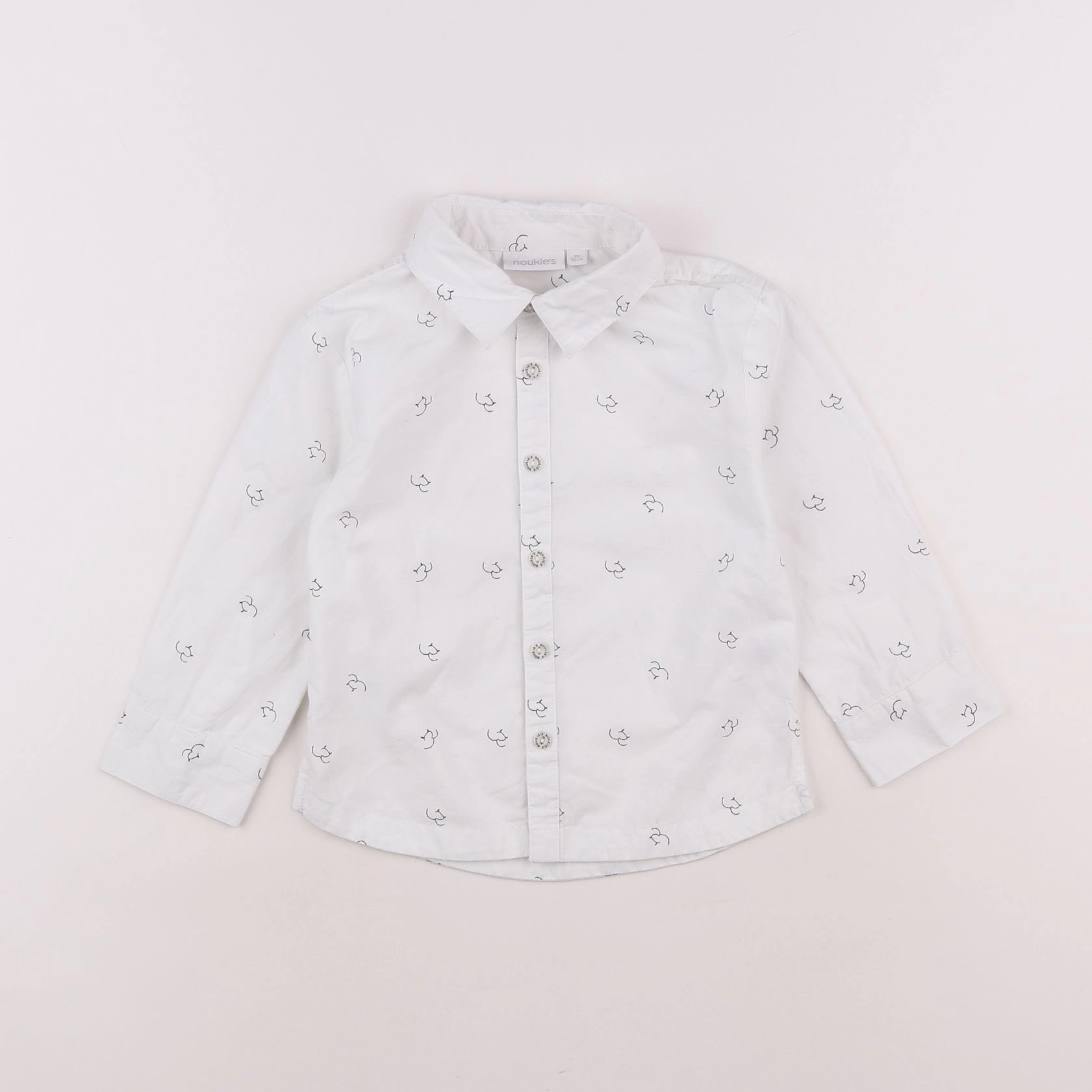 Noukie's - chemise blanc - 2 ans