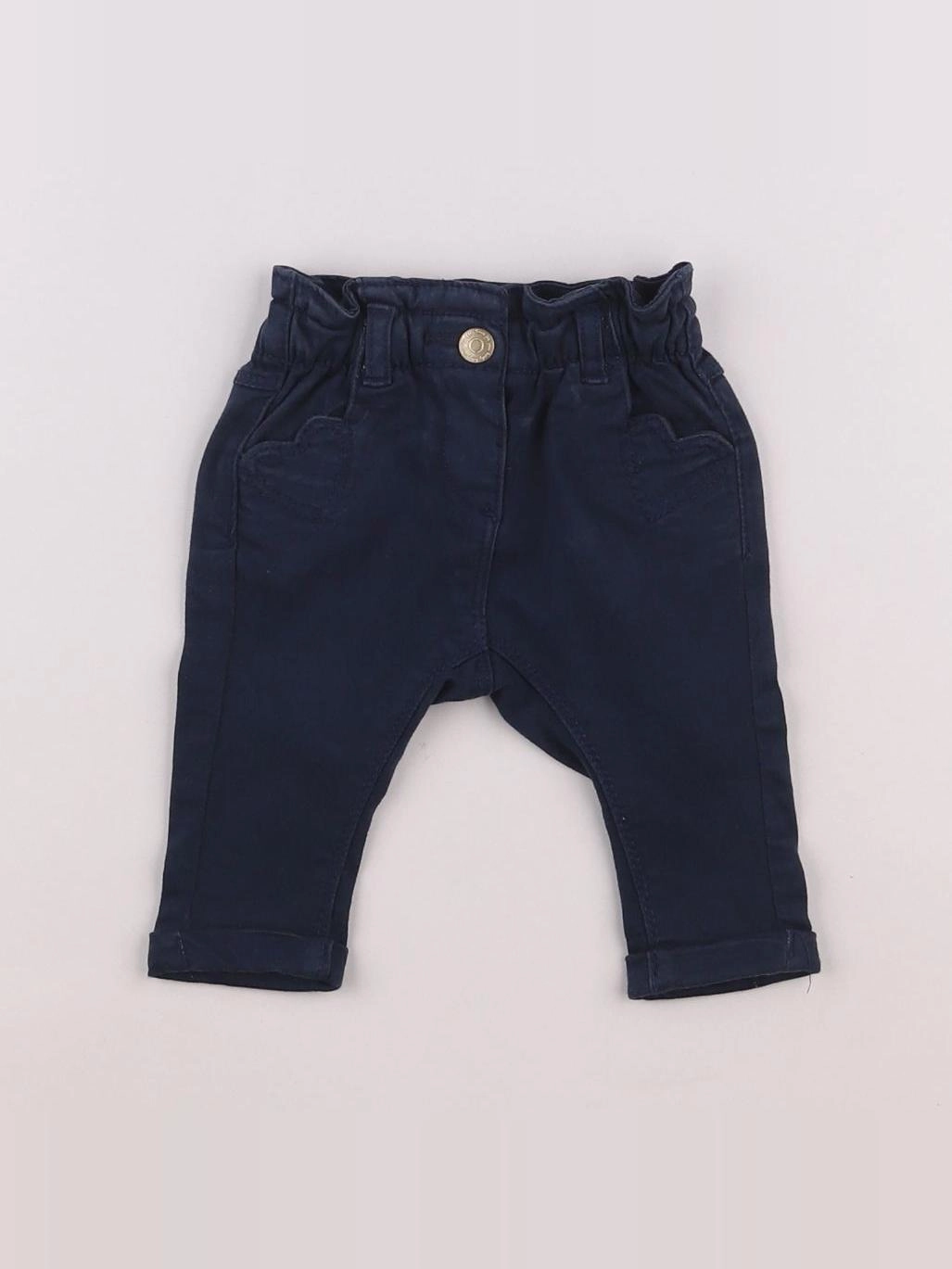 Tape à l'oeil - pantalon bleu - 3 mois
