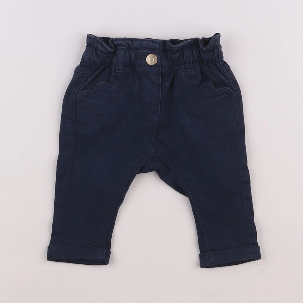 Tape à l'oeil - pantalon bleu - 3 mois