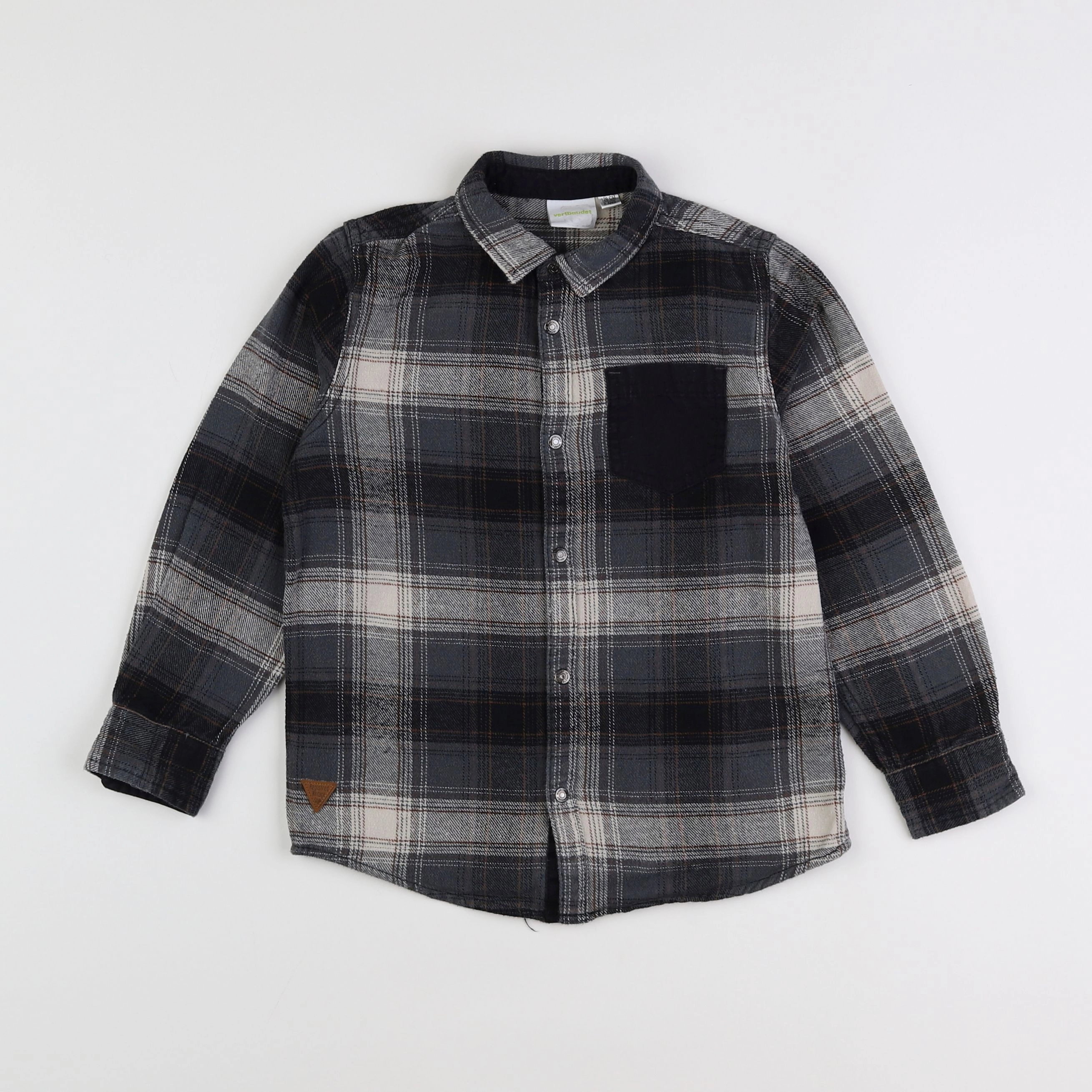 Vertbaudet - chemise noir - 8 ans