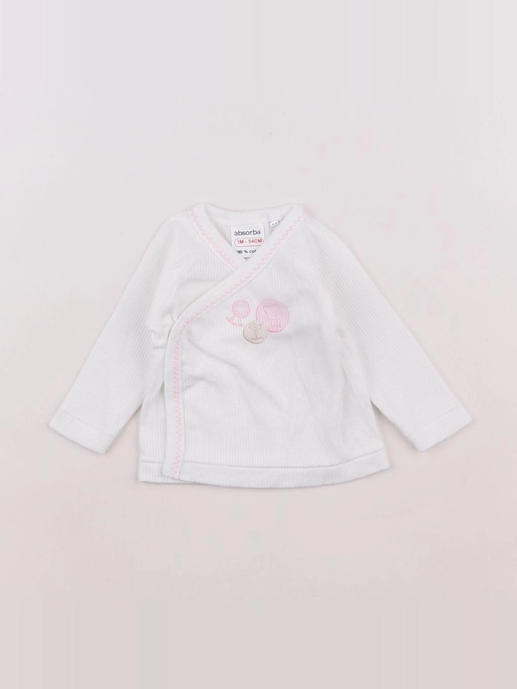 Absorba - tee-shirt blanc - 1 mois