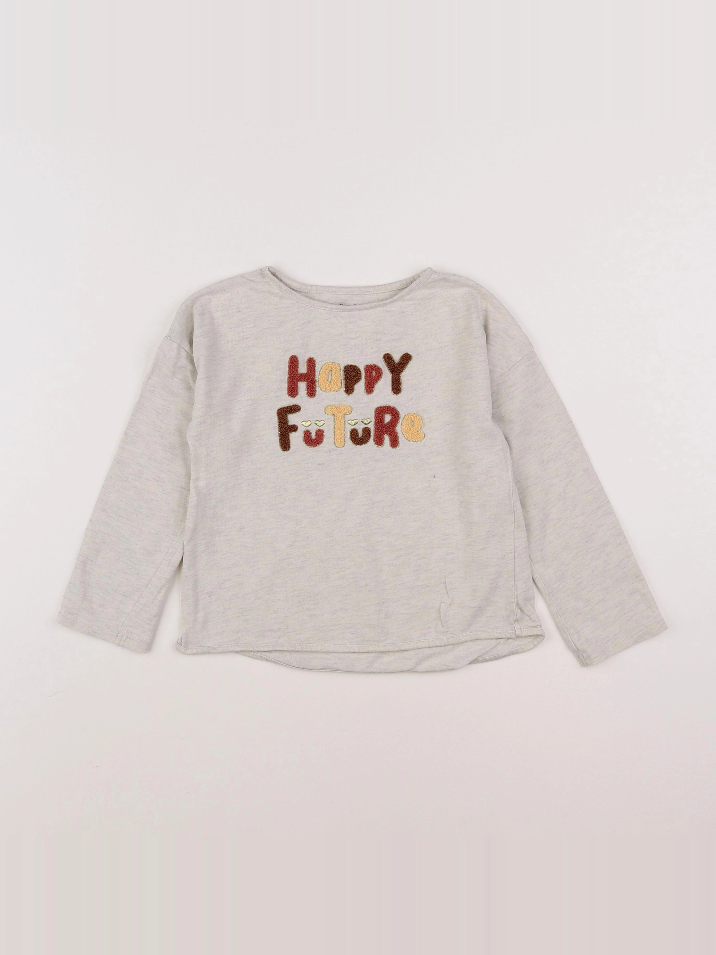 Vertbaudet - tee-shirt gris - 6 ans