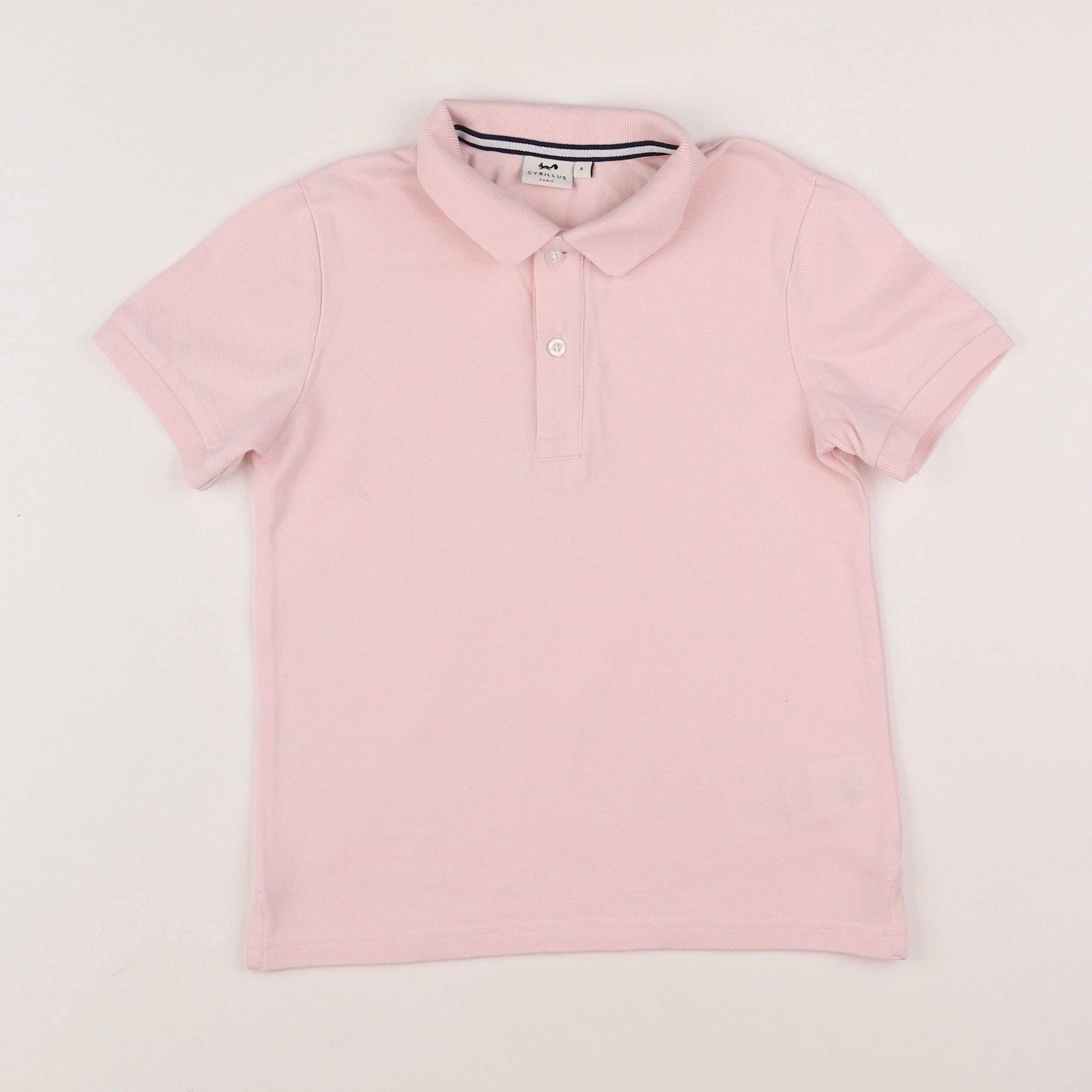 Cyrillus - polo rose - 8 ans